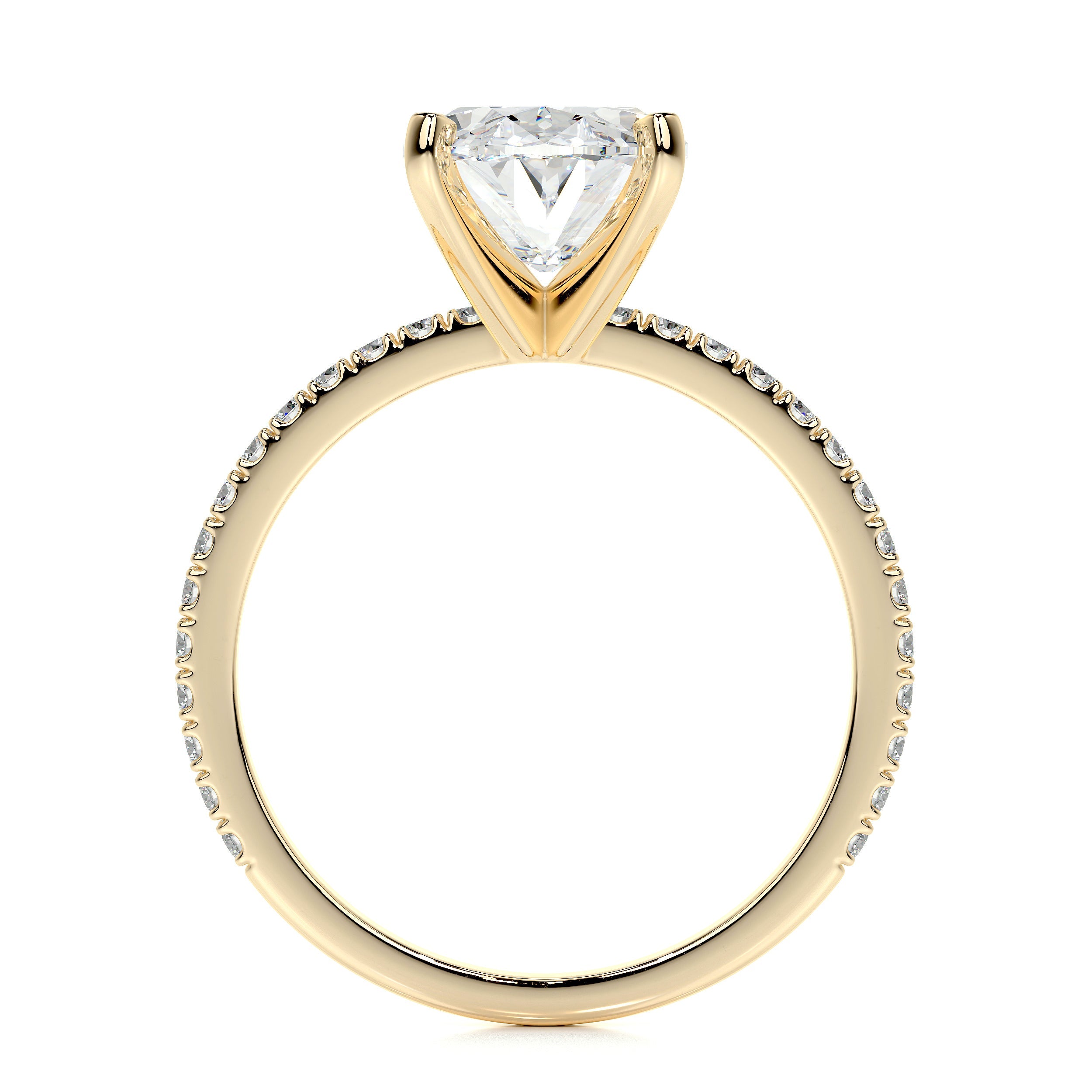 Stephanie Lab Grown Diamond Ring -18K Yellow Gold  (RTS)