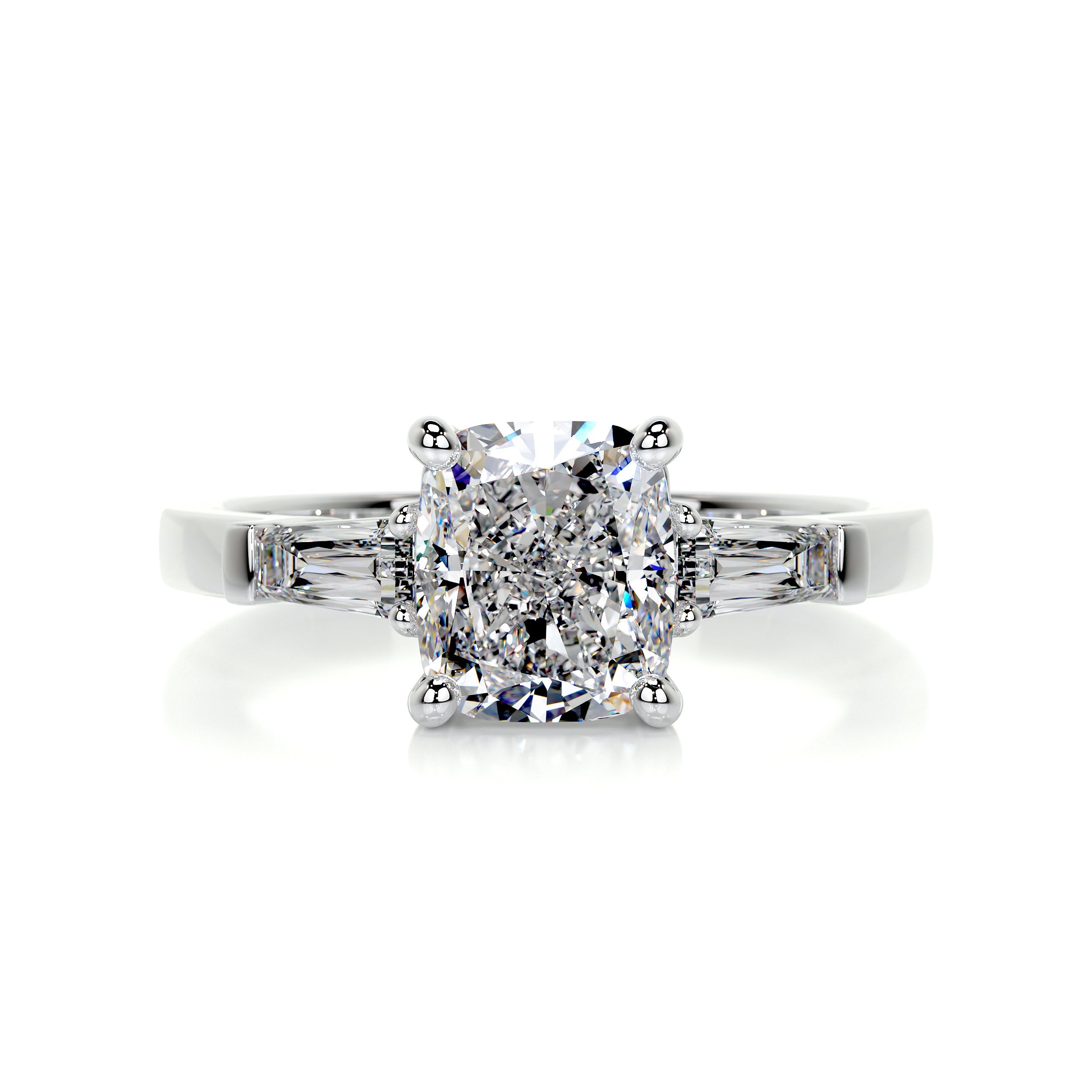 Skylar Diamond Engagement Ring - 14K White Gold