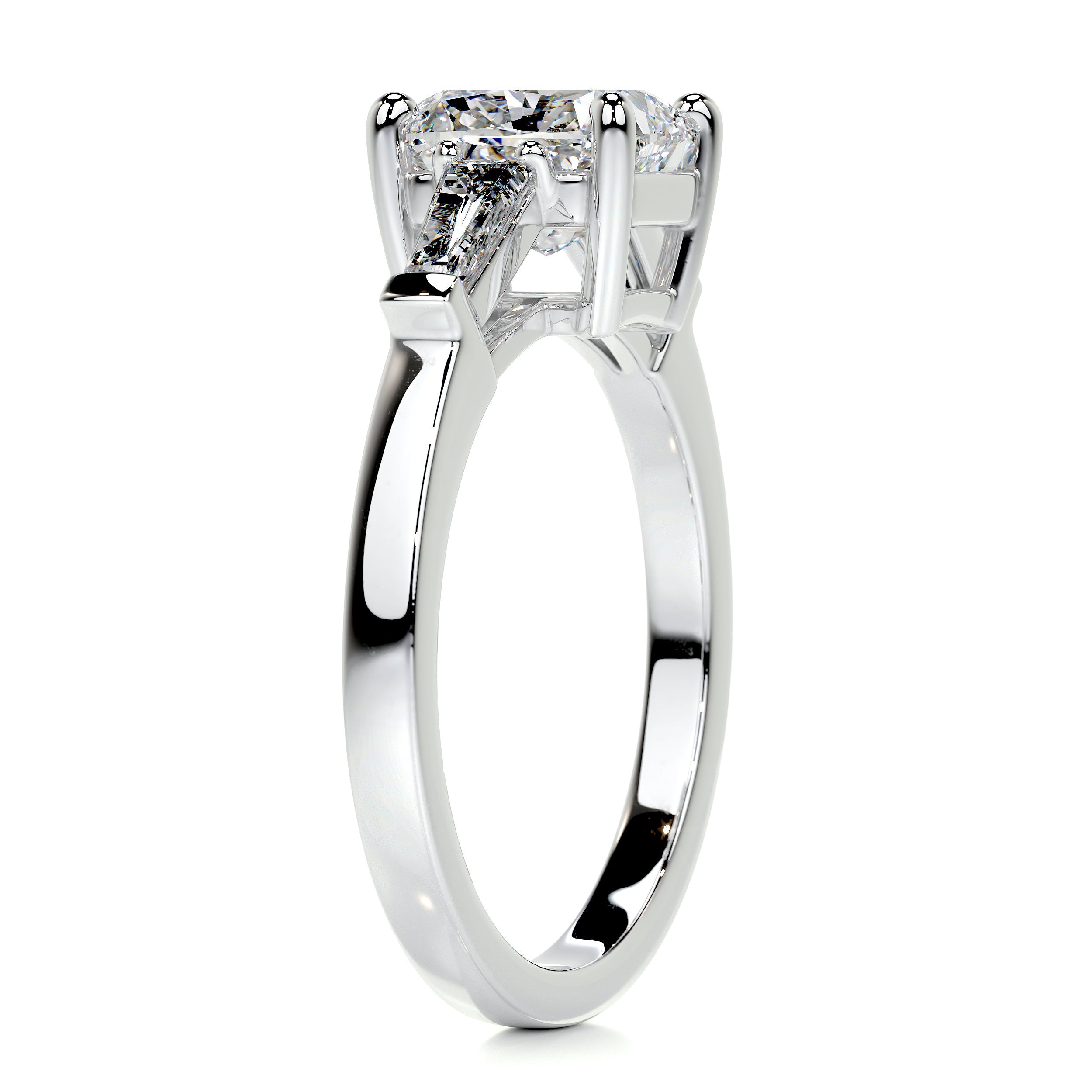 Skylar Diamond Engagement Ring - 14K White Gold