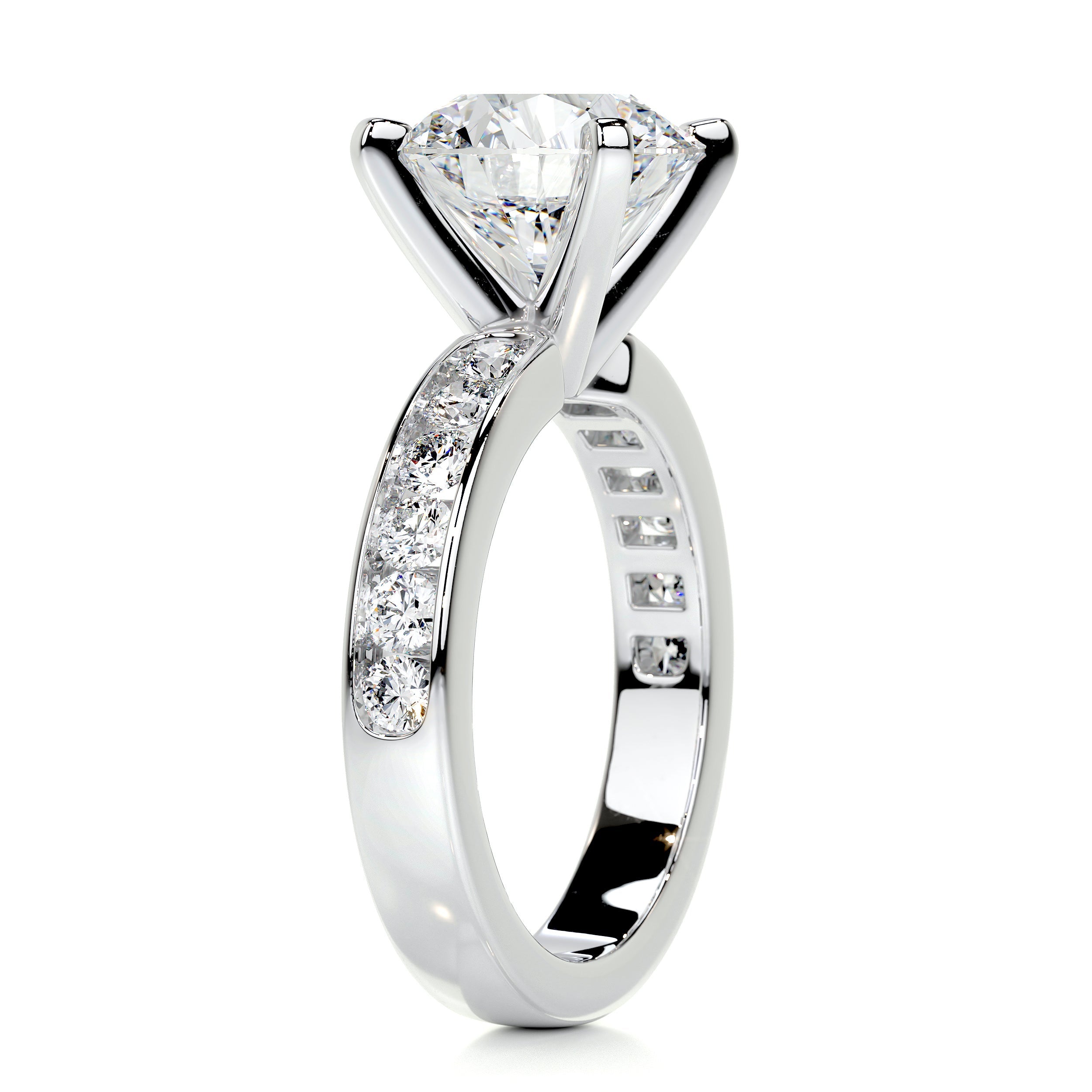 Giselle Diamond Engagement Ring - 14K White Gold