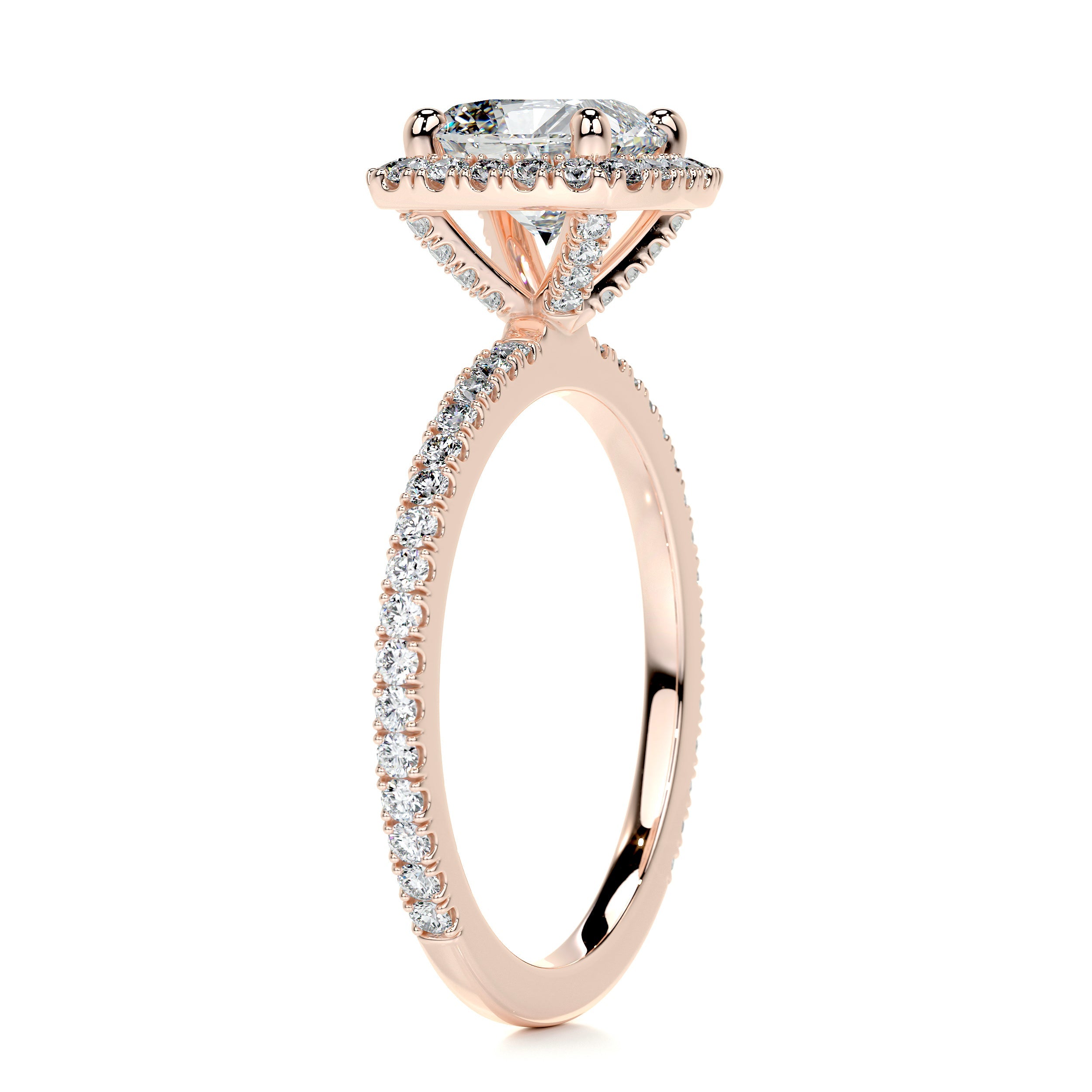 Madison Diamond Engagement Ring -14K Rose Gold - Main Stone 1.5 Carat