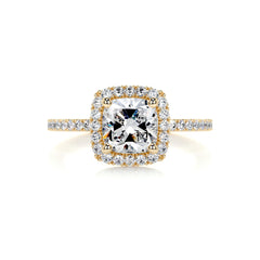 Madison Diamond Engagement Ring -18K Yellow Gold - Main Stone 1.5 Carat