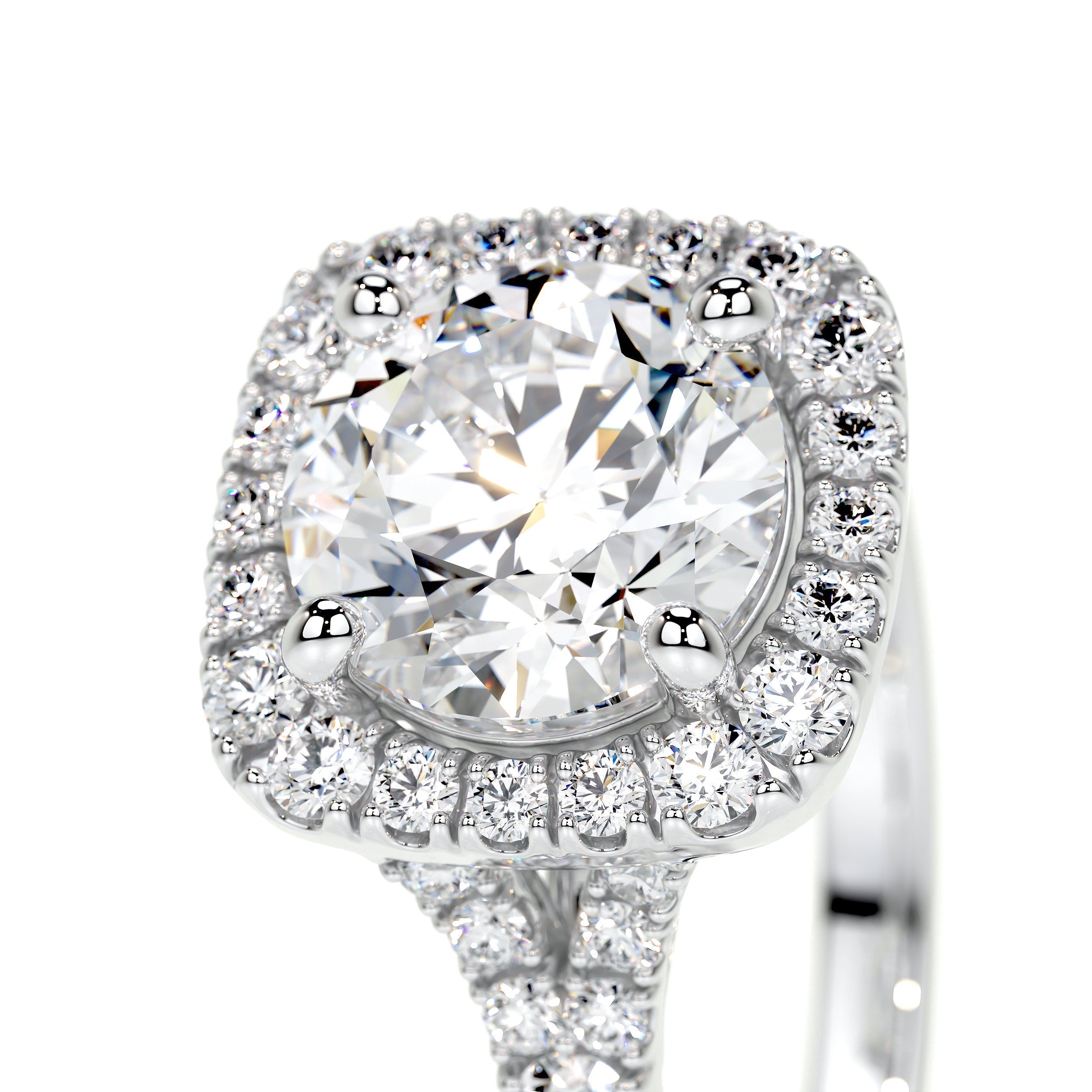 Addison Lab Grown Diamond Ring   (2 Carat) -14K White Gold