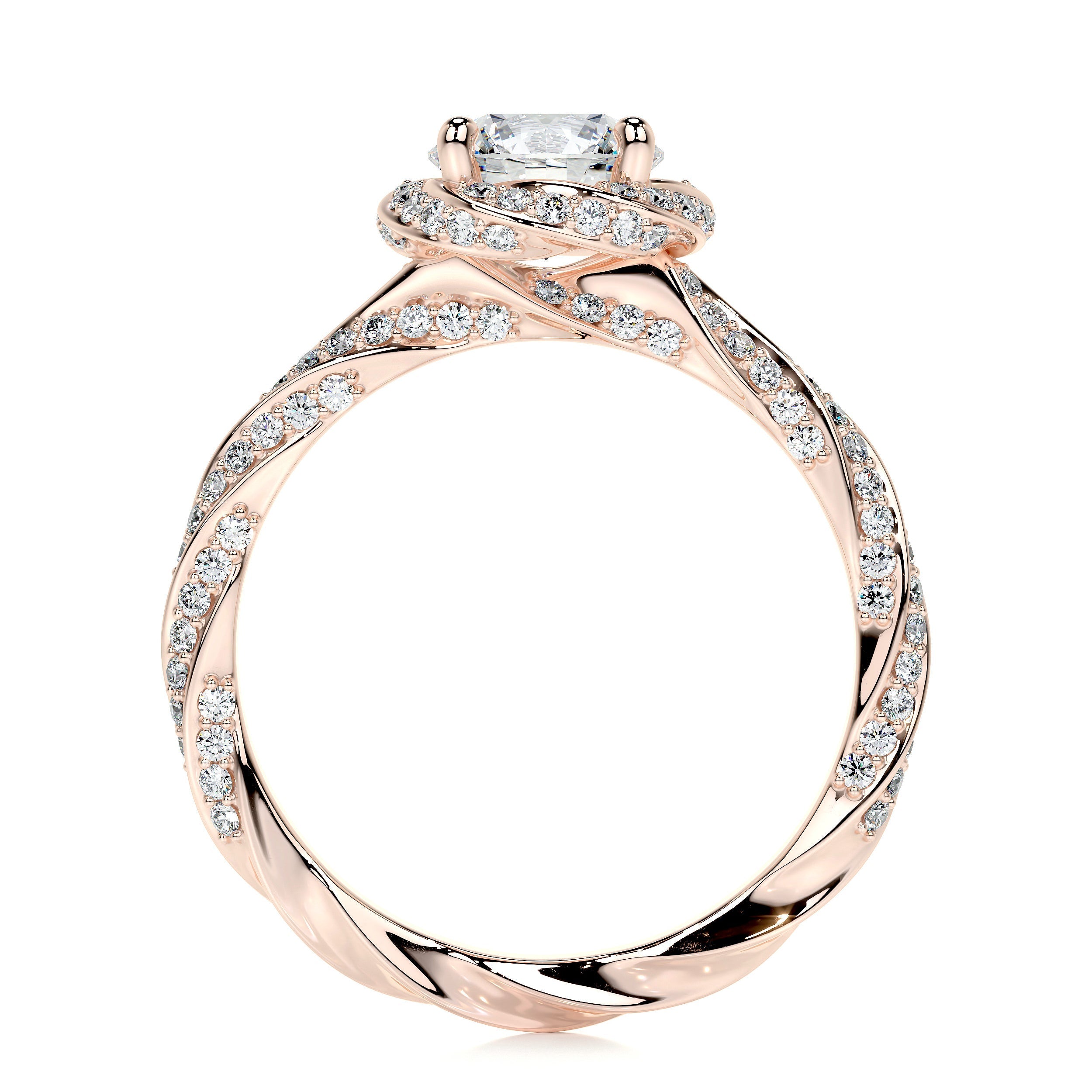 Joanne Lab Grown Diamond Ring   (1.50 Carat) -14K Rose Gold