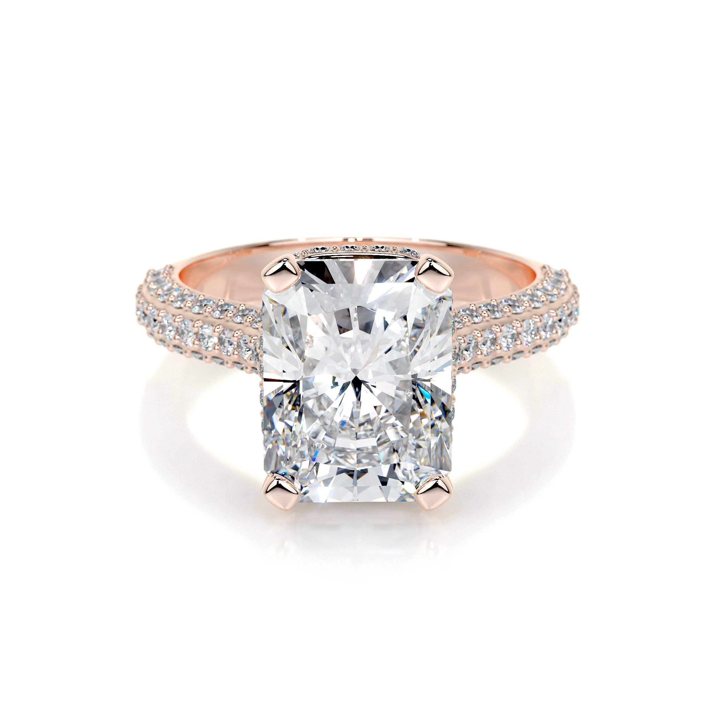 Joana Lab Grown Diamond Ring   (3 Carat) -14K Rose Gold (RTS)