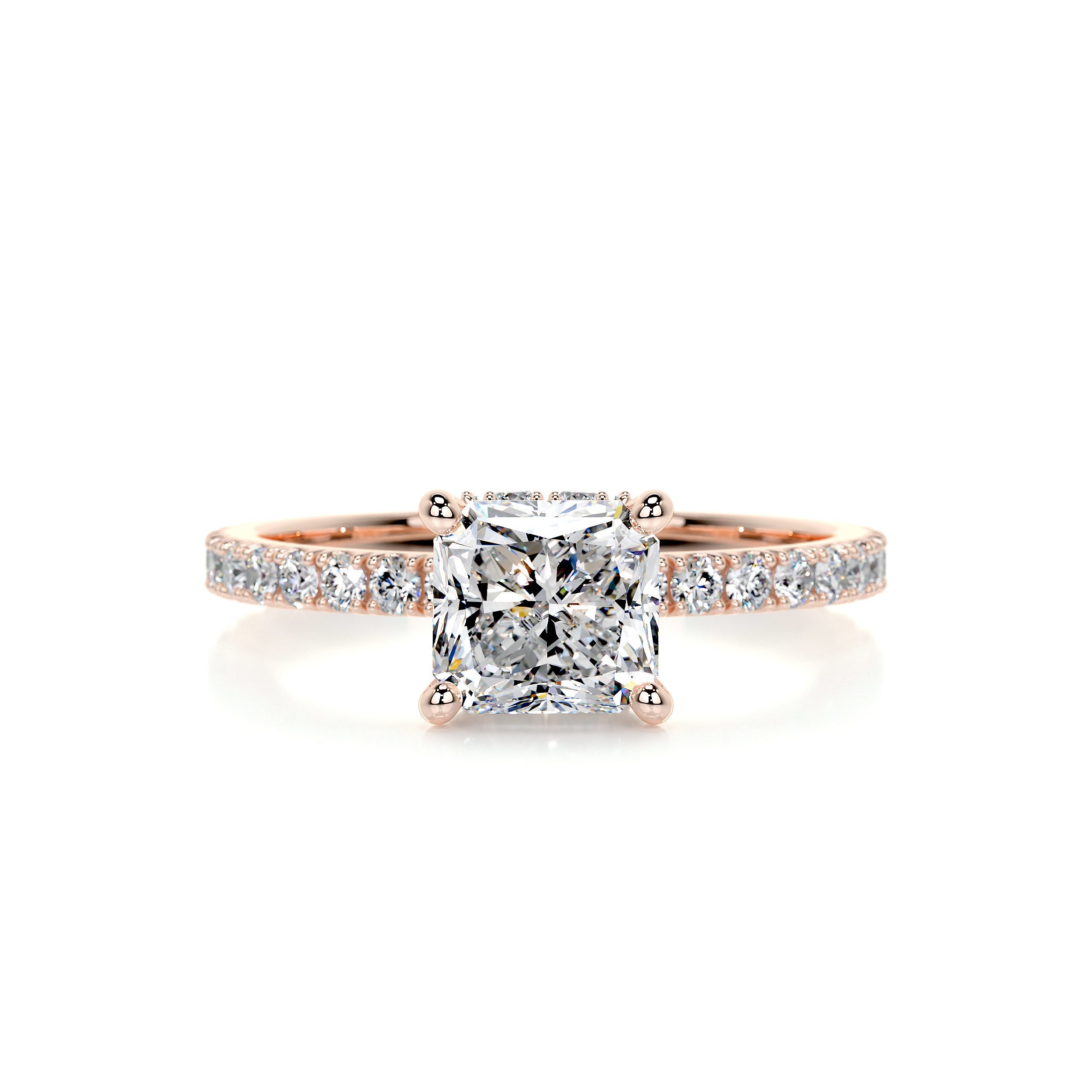 Vivienne Diamond Engagement Ring - 14K Rose Gold