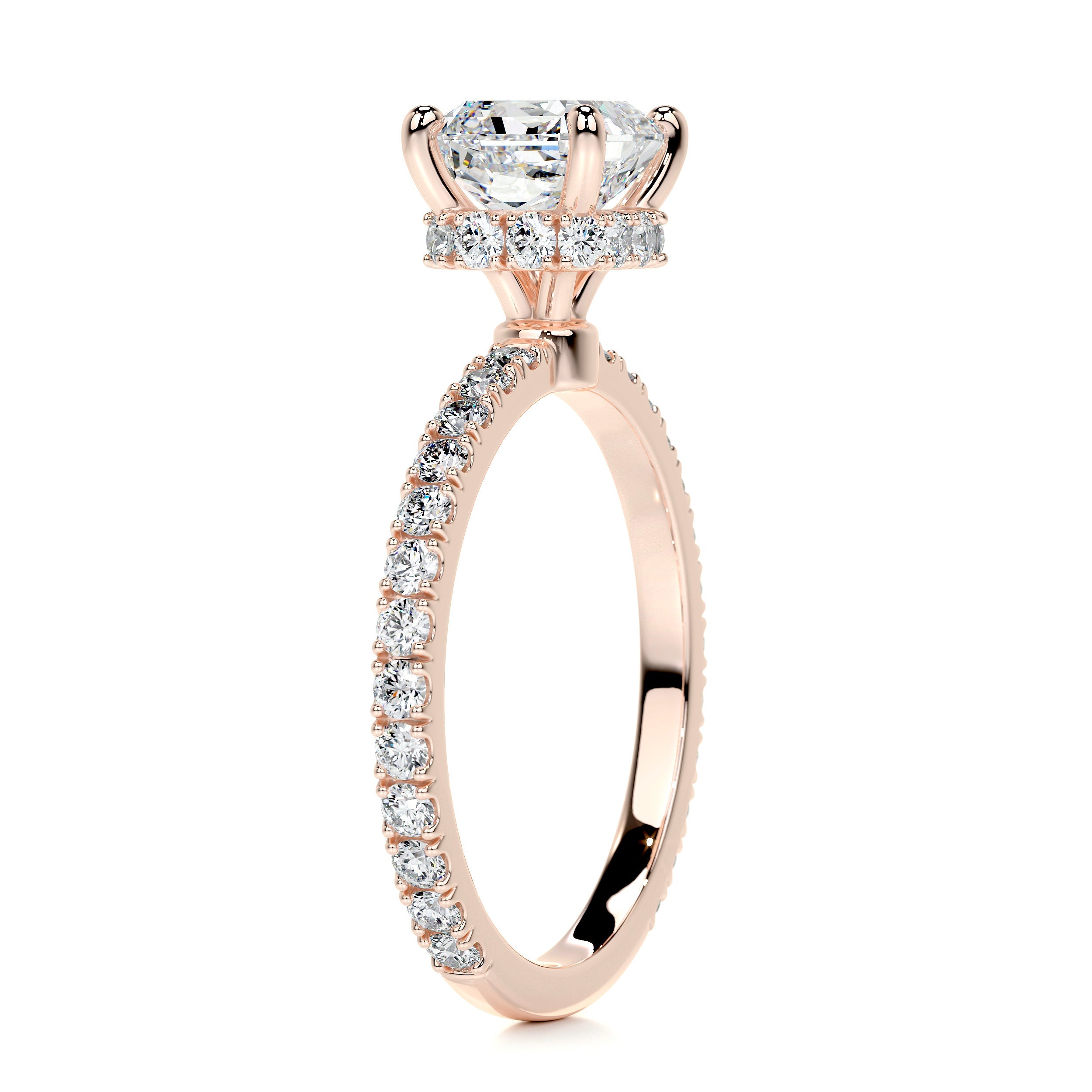 Vivienne Diamond Engagement Ring - 14K Rose Gold