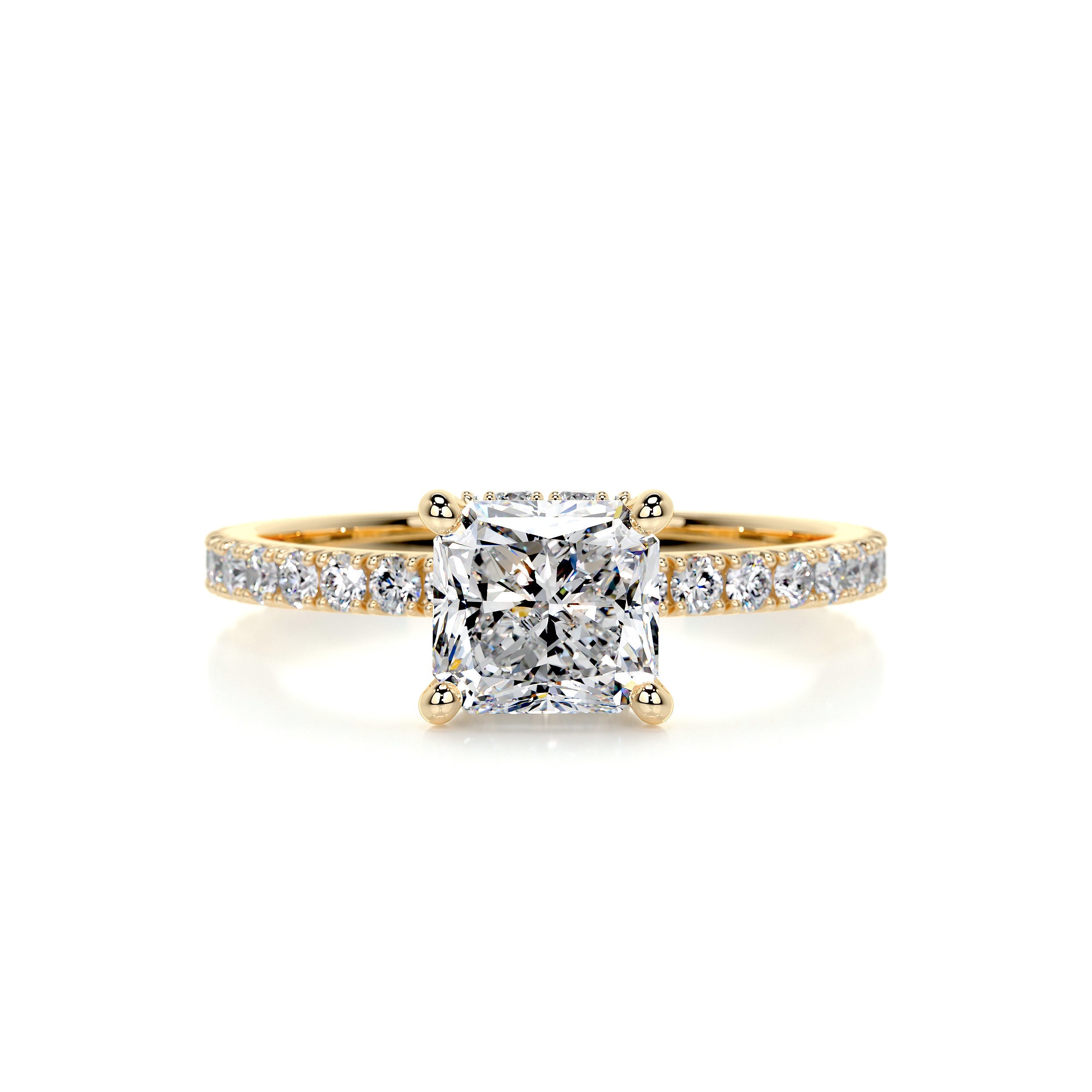 Vivienne Diamond Engagement Ring - 18K Yellow Gold