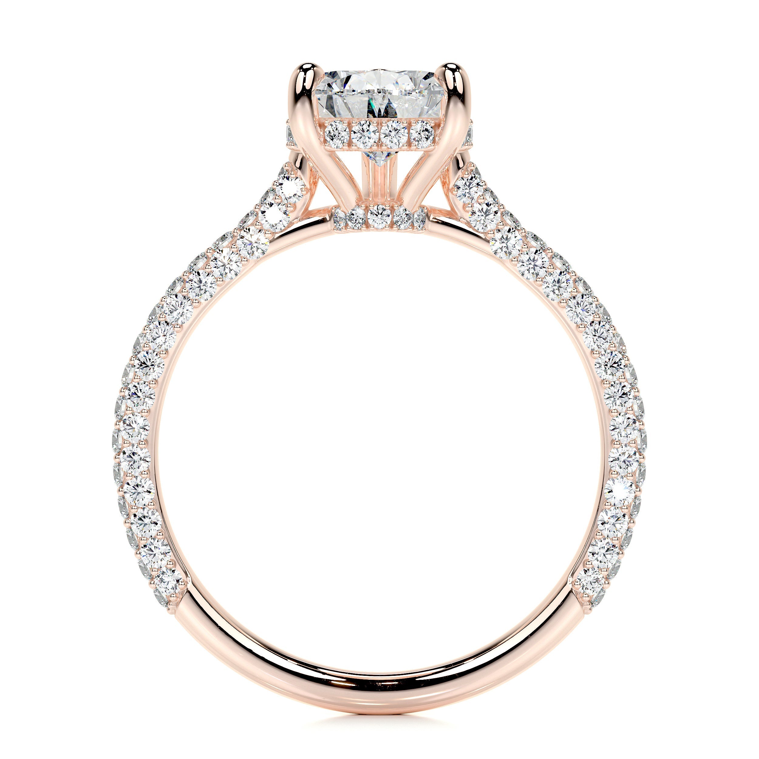 Nakia Lab Grown Diamond Ring -14K Rose Gold (RTS)