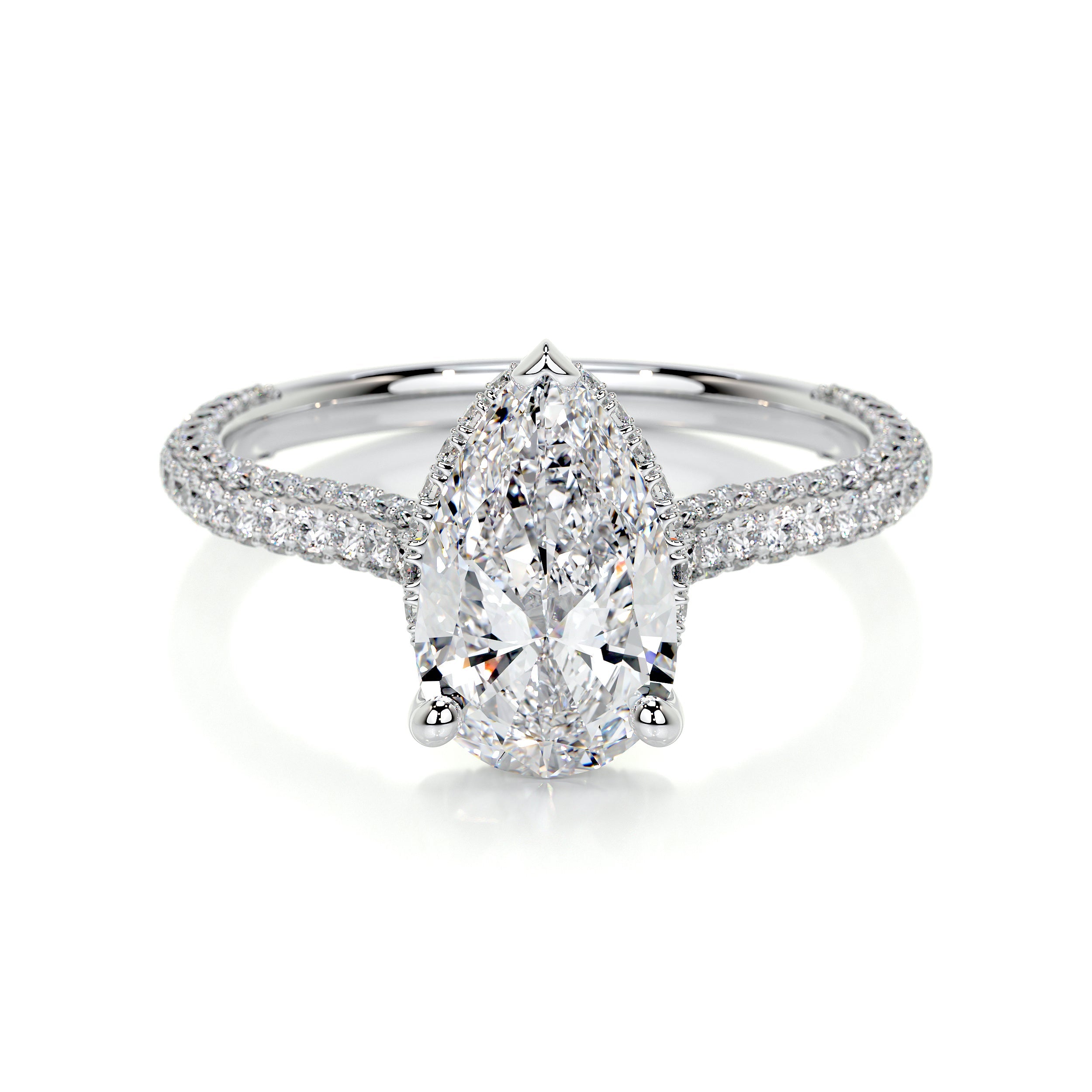 Nakia Lab Grown Diamond Ring -14K White Gold (RTS)