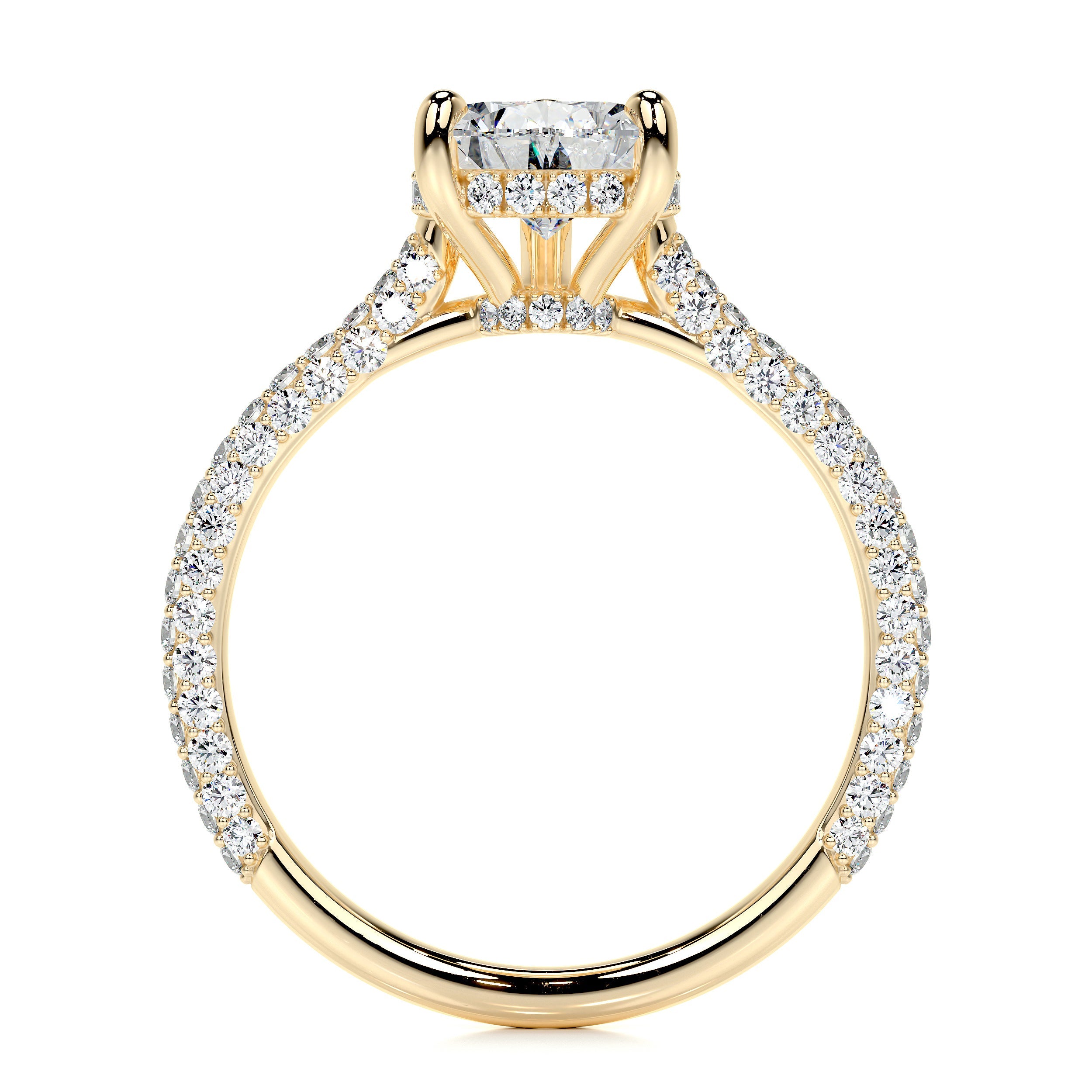 Nakia Lab Grown Diamond Ring -18K Yellow Gold (RTS)