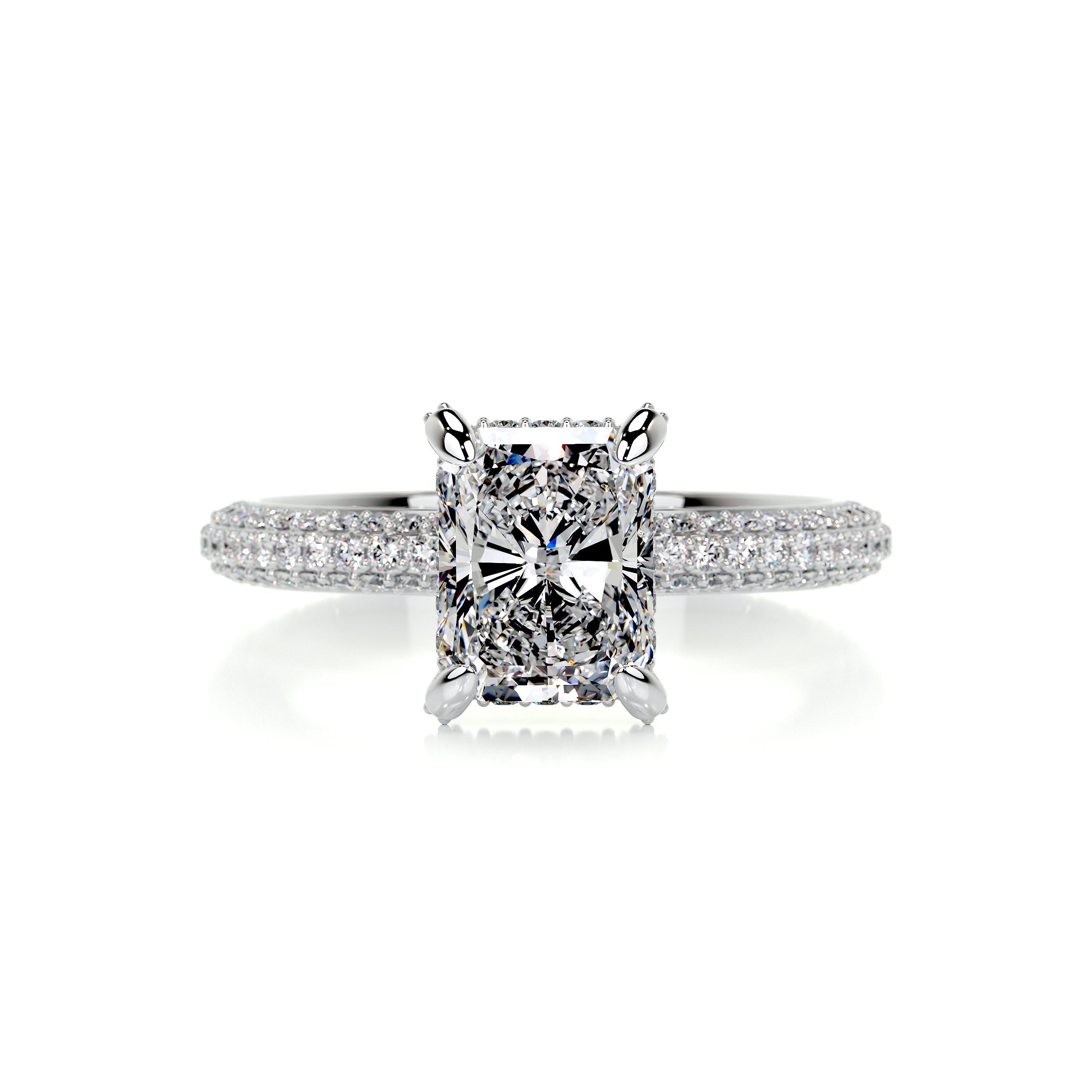 Milly Diamond Engagement Ring -14K White Gold  (RTS)