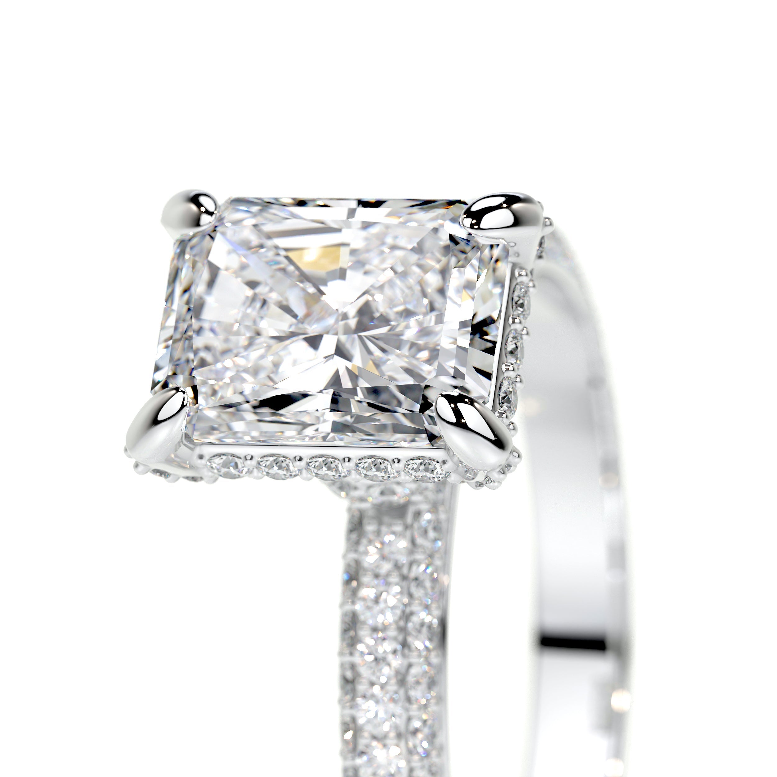Milly Lab Grown Diamond Ring Elongated Radiant -14K White Gold (RTS)
