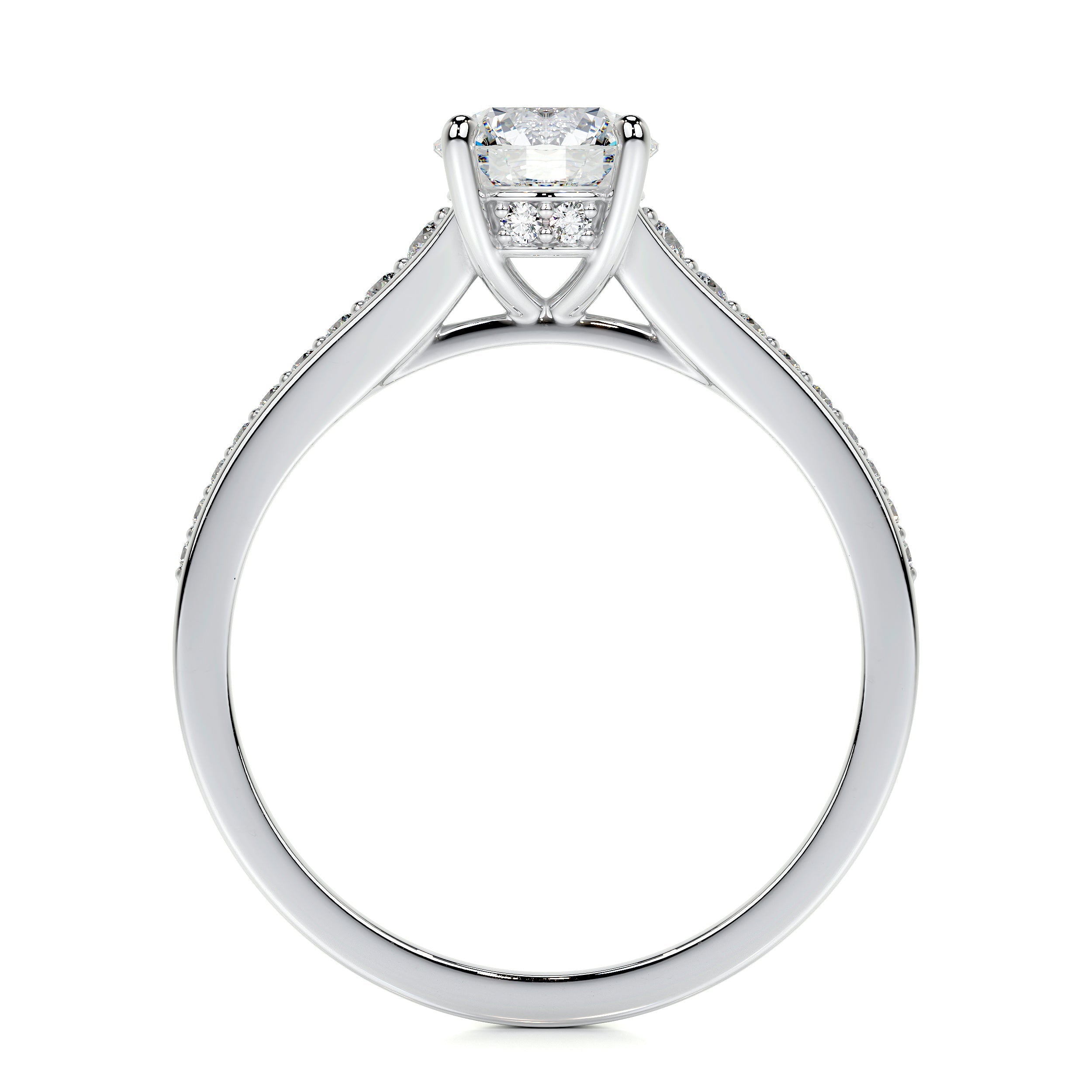 Lily Lab Grown Diamond Ring -14K White Gold (RTS)