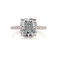 Beatriz Diamond Engagement Ring -14K Rose Gold - Main Stone 3.05 Carat