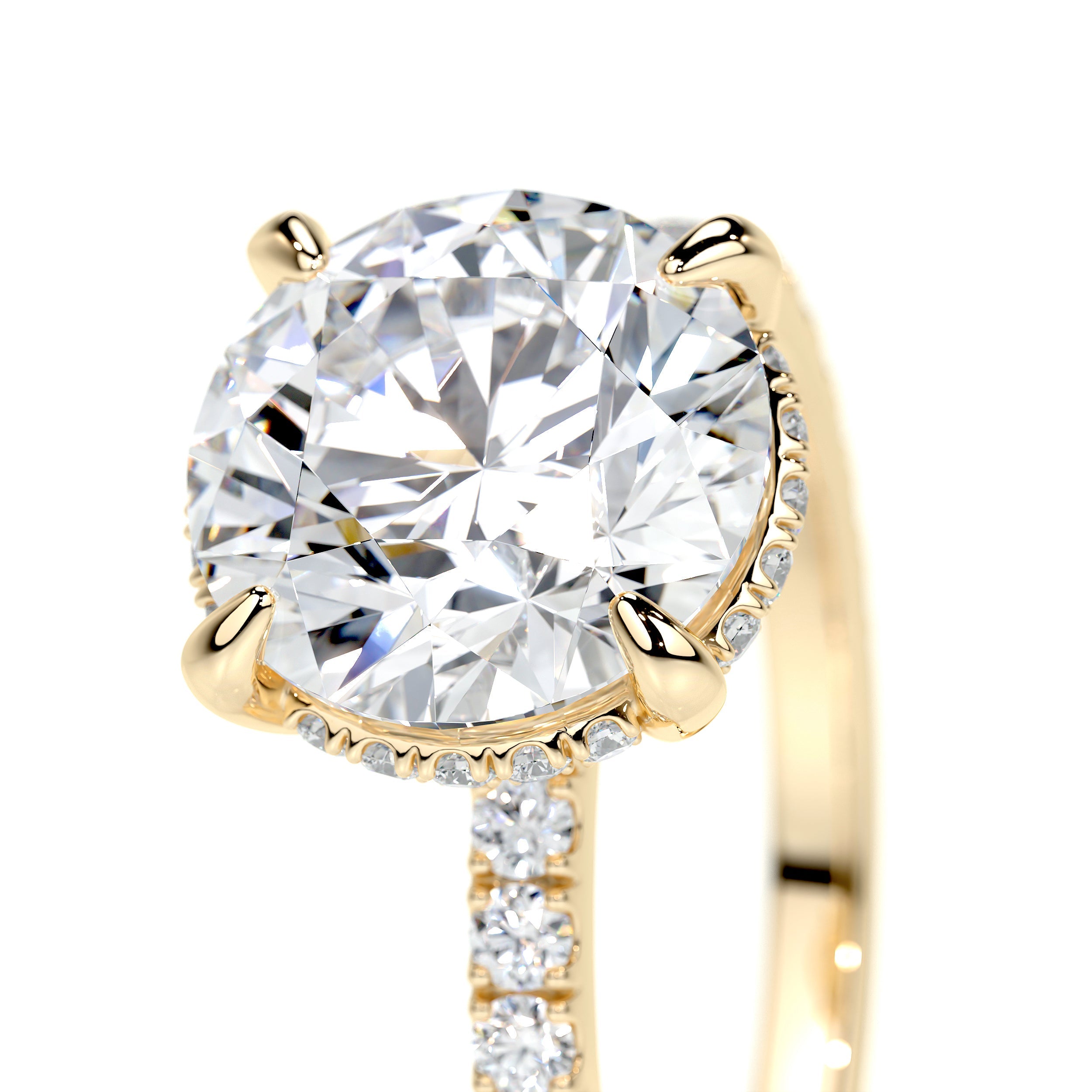 Valeria Lab Grown Diamond Ring -18K Yellow Gold (RTS)