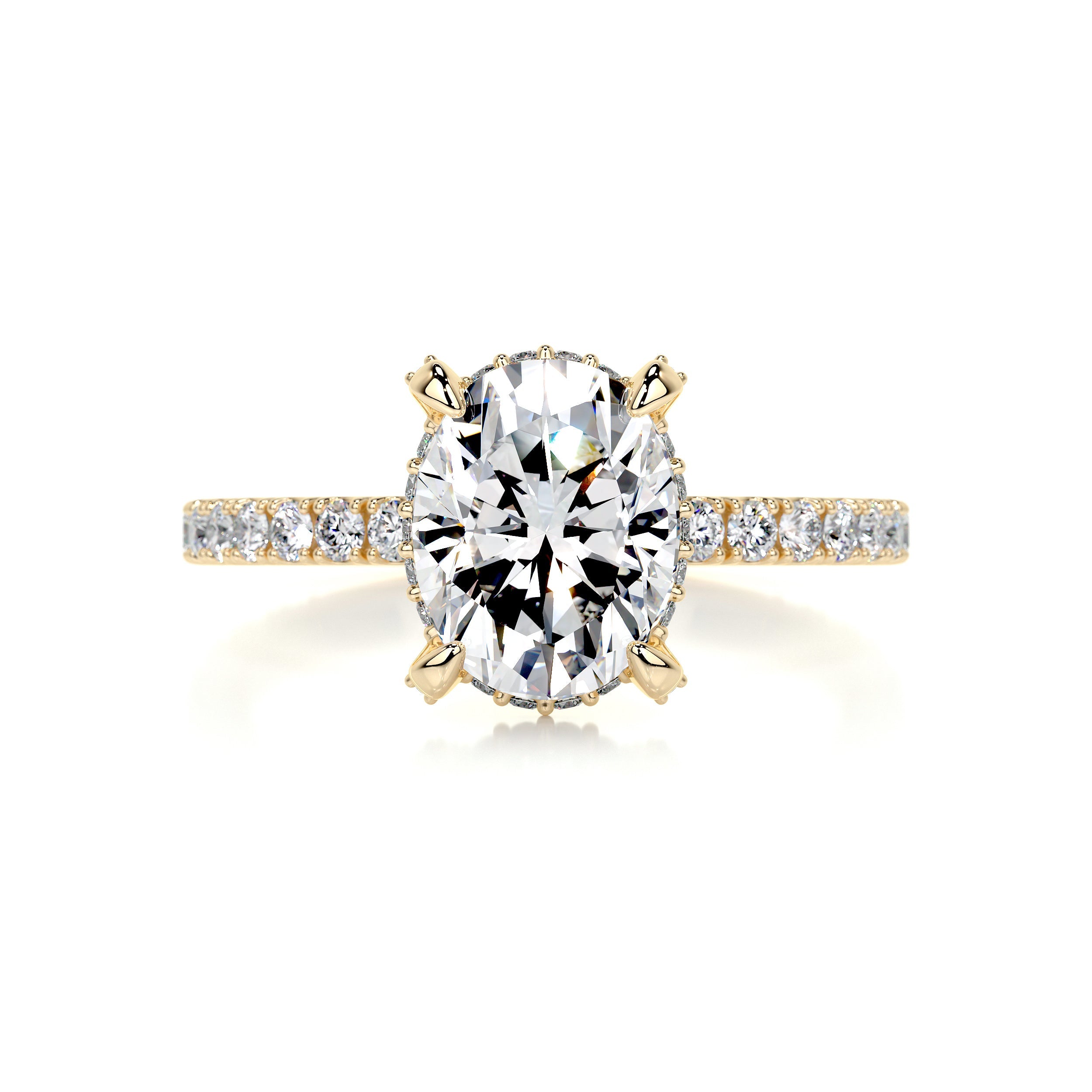 Alicia Diamond Engagement Ring - 18K Yellow Gold