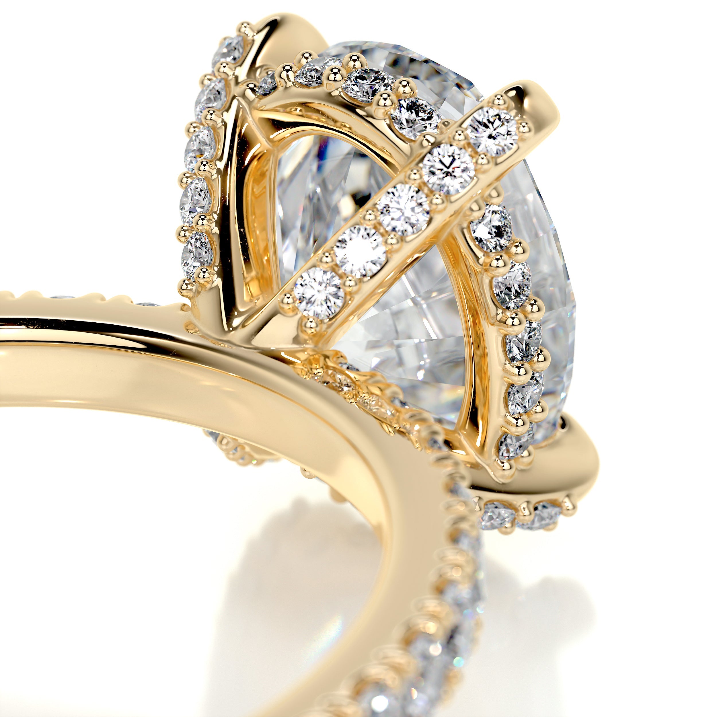 Alicia Diamond Engagement Ring - 18K Yellow Gold