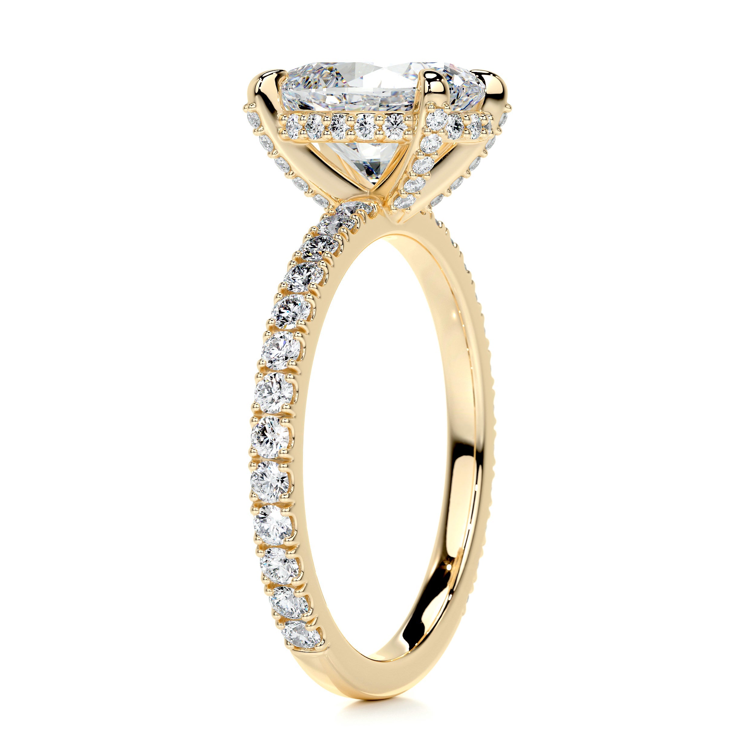 Alicia Diamond Engagement Ring - 18K Yellow Gold