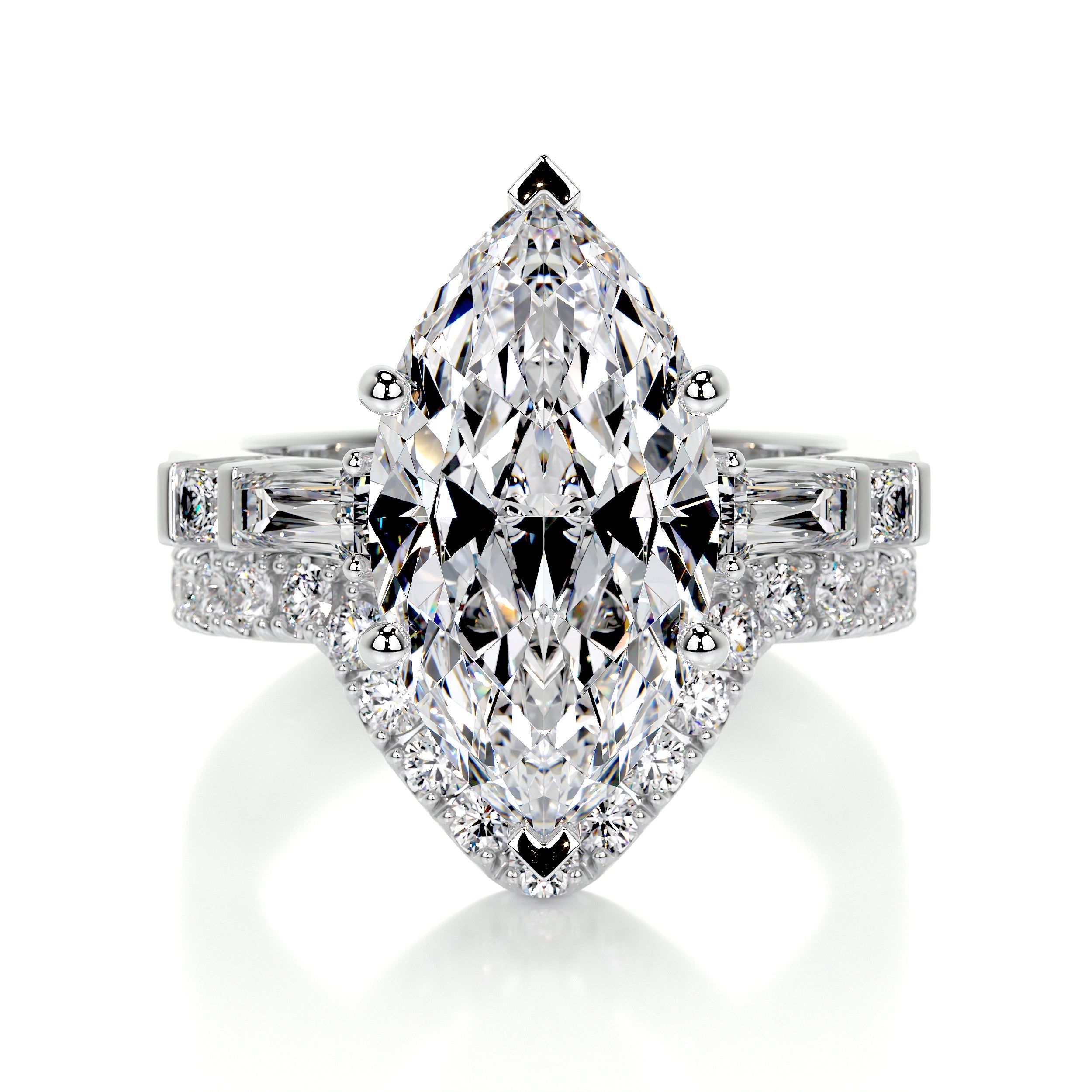Tessa Lab Grown Diamond Bridal Set -Platinum (RTS)
