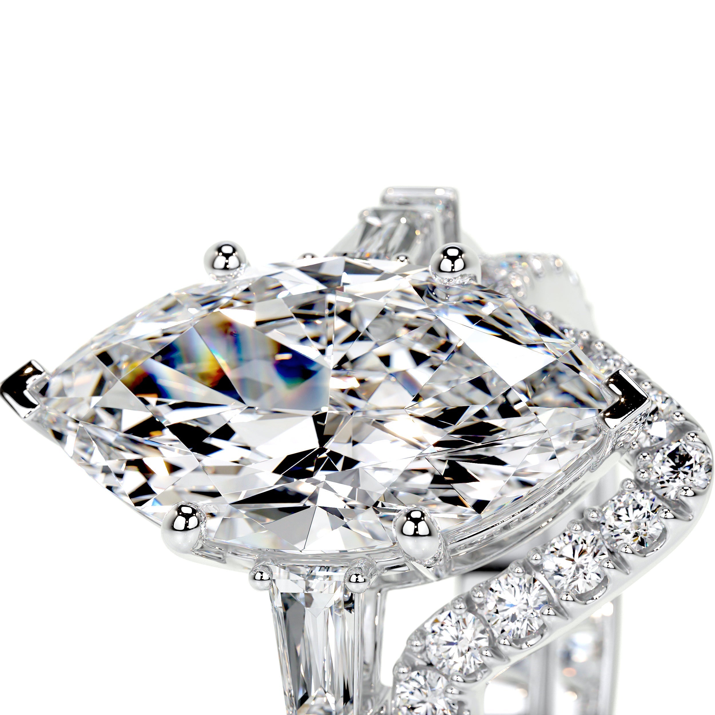 Tessa Lab Grown Diamond Bridal Set -Platinum (RTS)