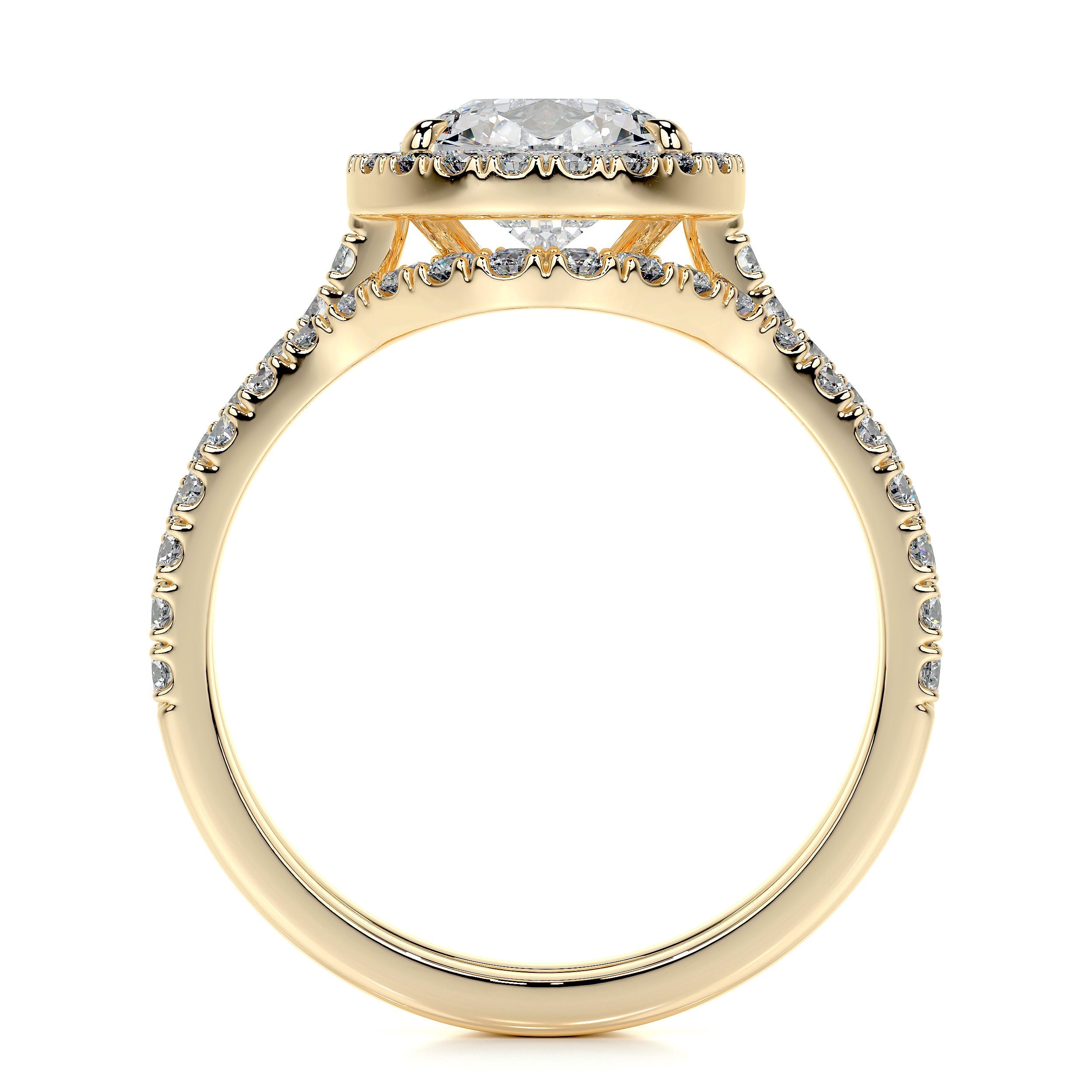 Sophia Lab Grown Diamond Bridal Set -18K Yellow Gold  (RTS)