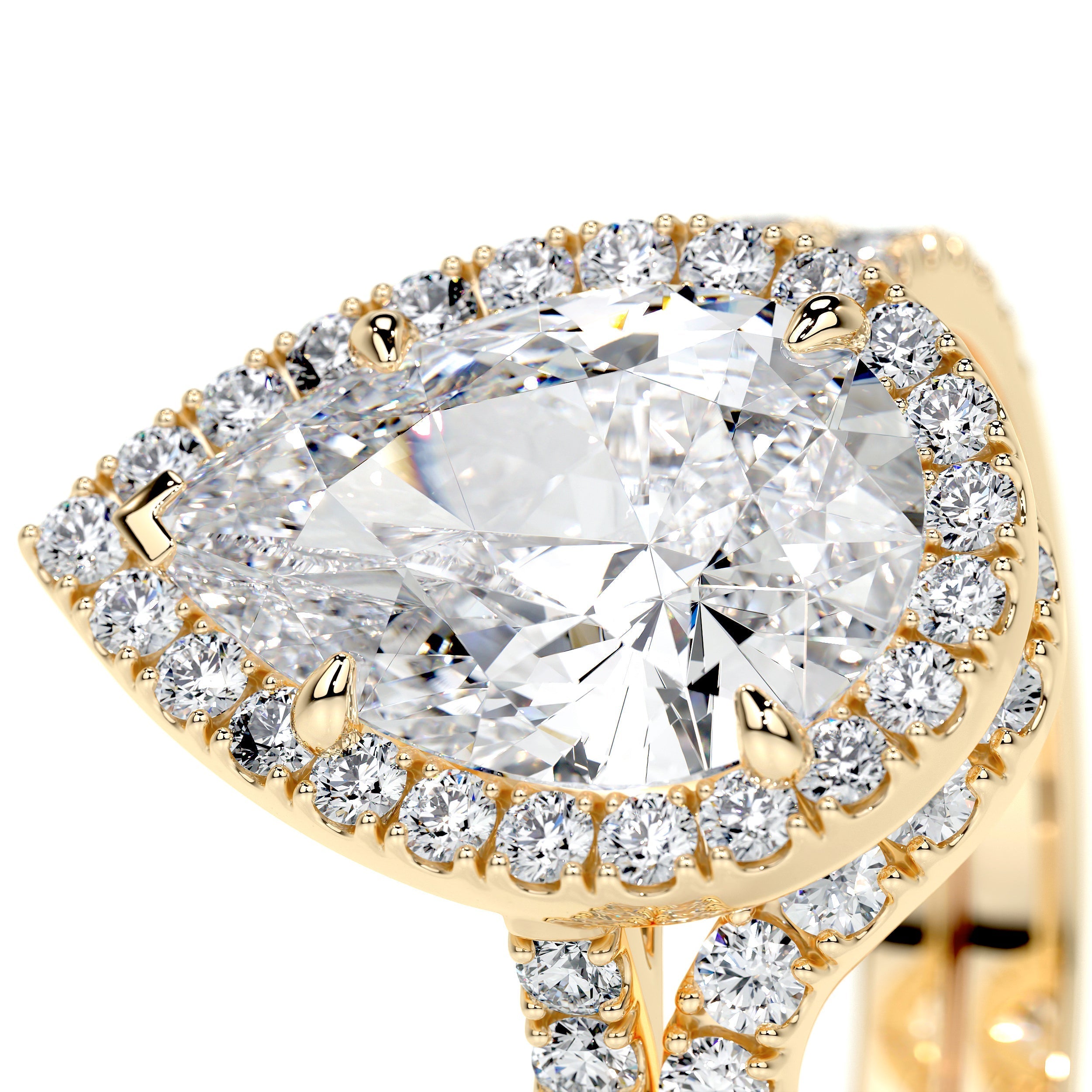 Sophia Lab Grown Diamond Bridal Set -18K Yellow Gold  (RTS)