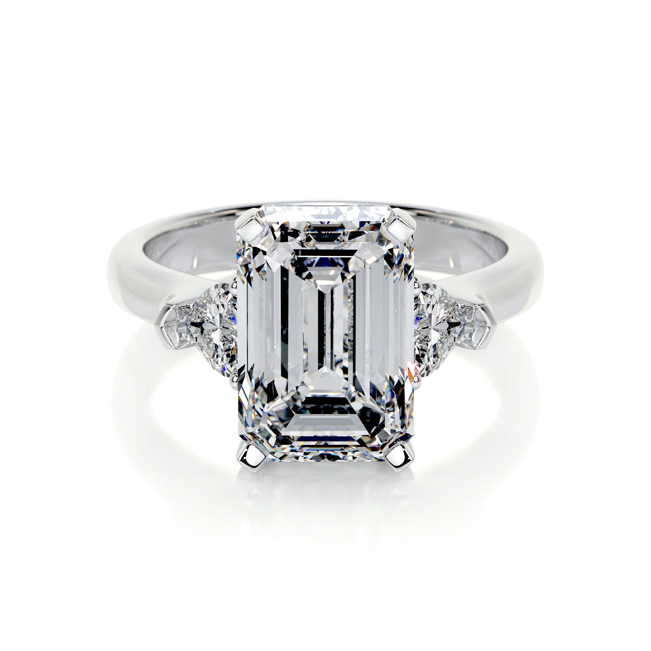 Kamala Lab Grown Diamond Ring   (5.50 Carat) -14K White Gold