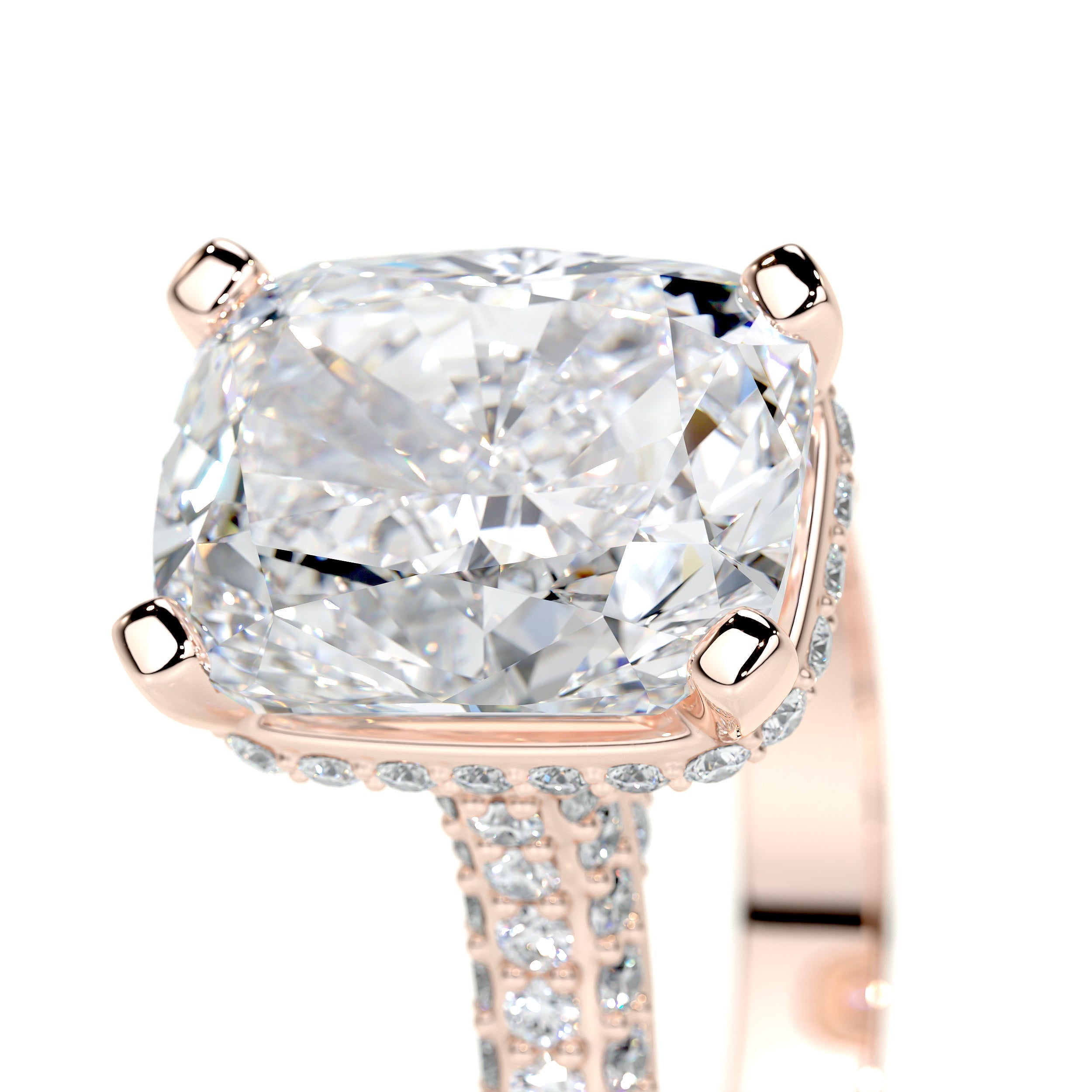 Joana Lab Grown Diamond Ring   (3 Carat) -14K Rose Gold
