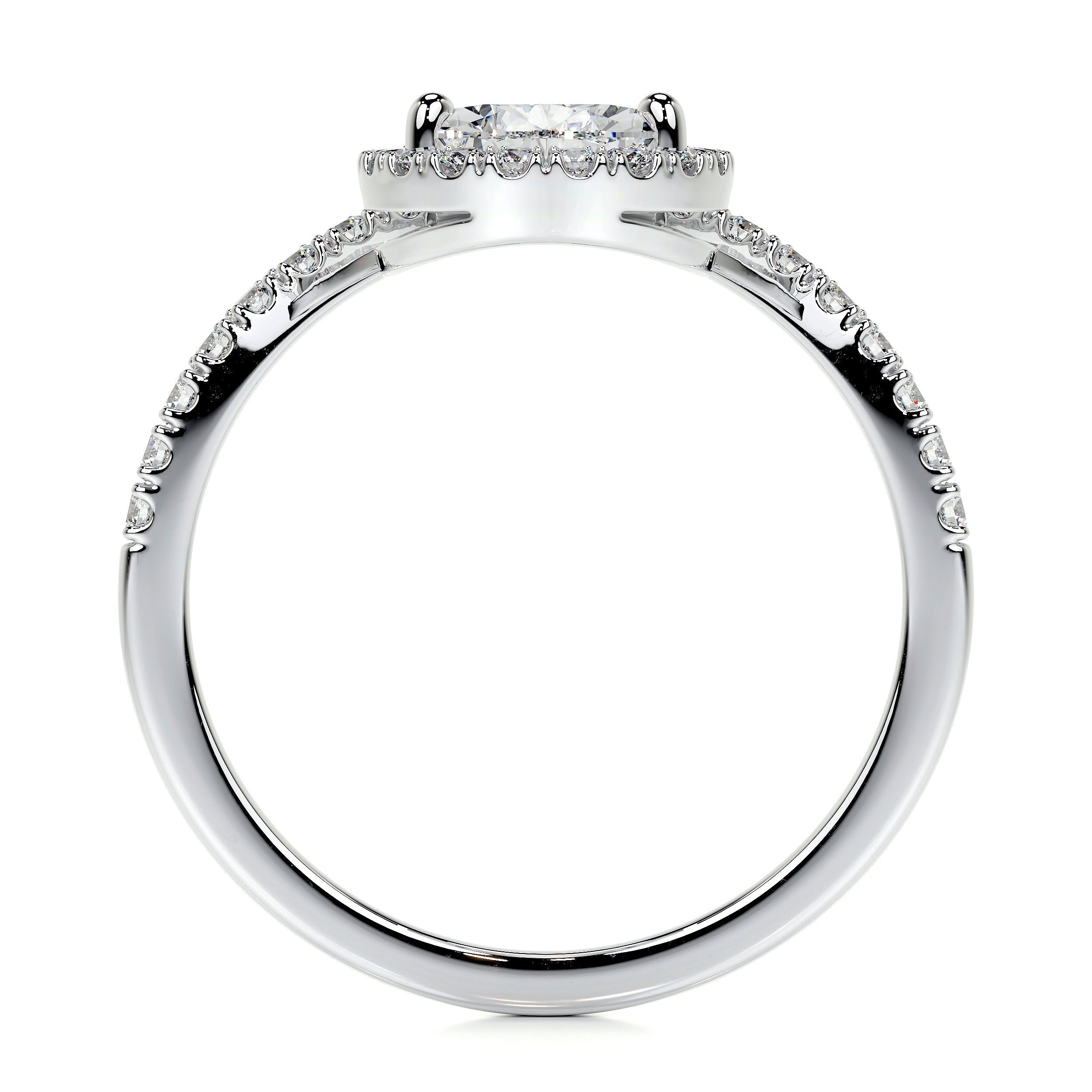 Miranda Lab Grown Diamond Ring   (1.55 Carat) -14K White Gold