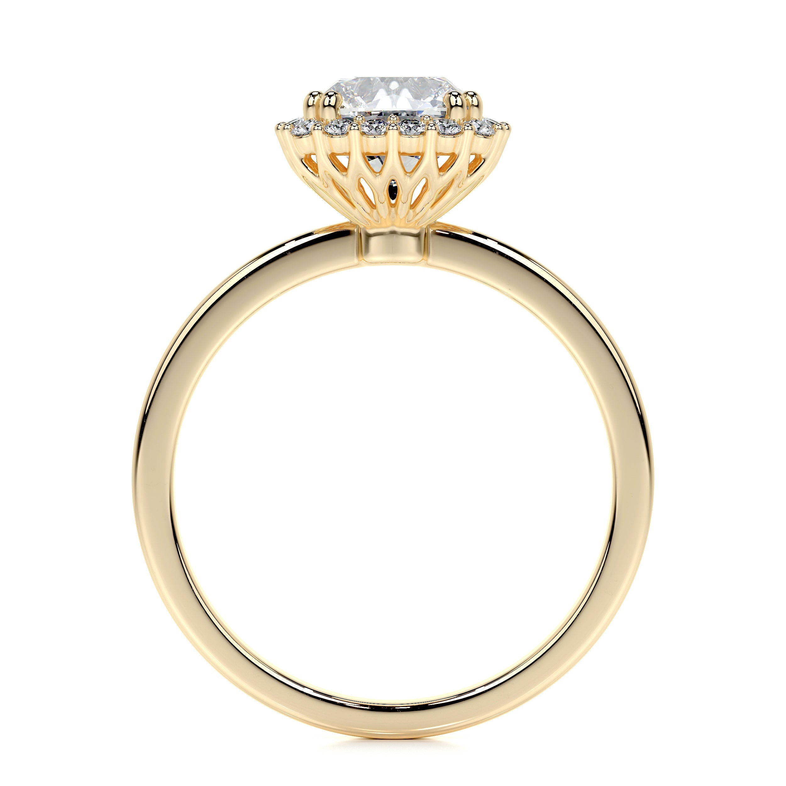 Emery Lab Grown Diamond Ring   (1.75 Carat) - 18K Yellow Gold