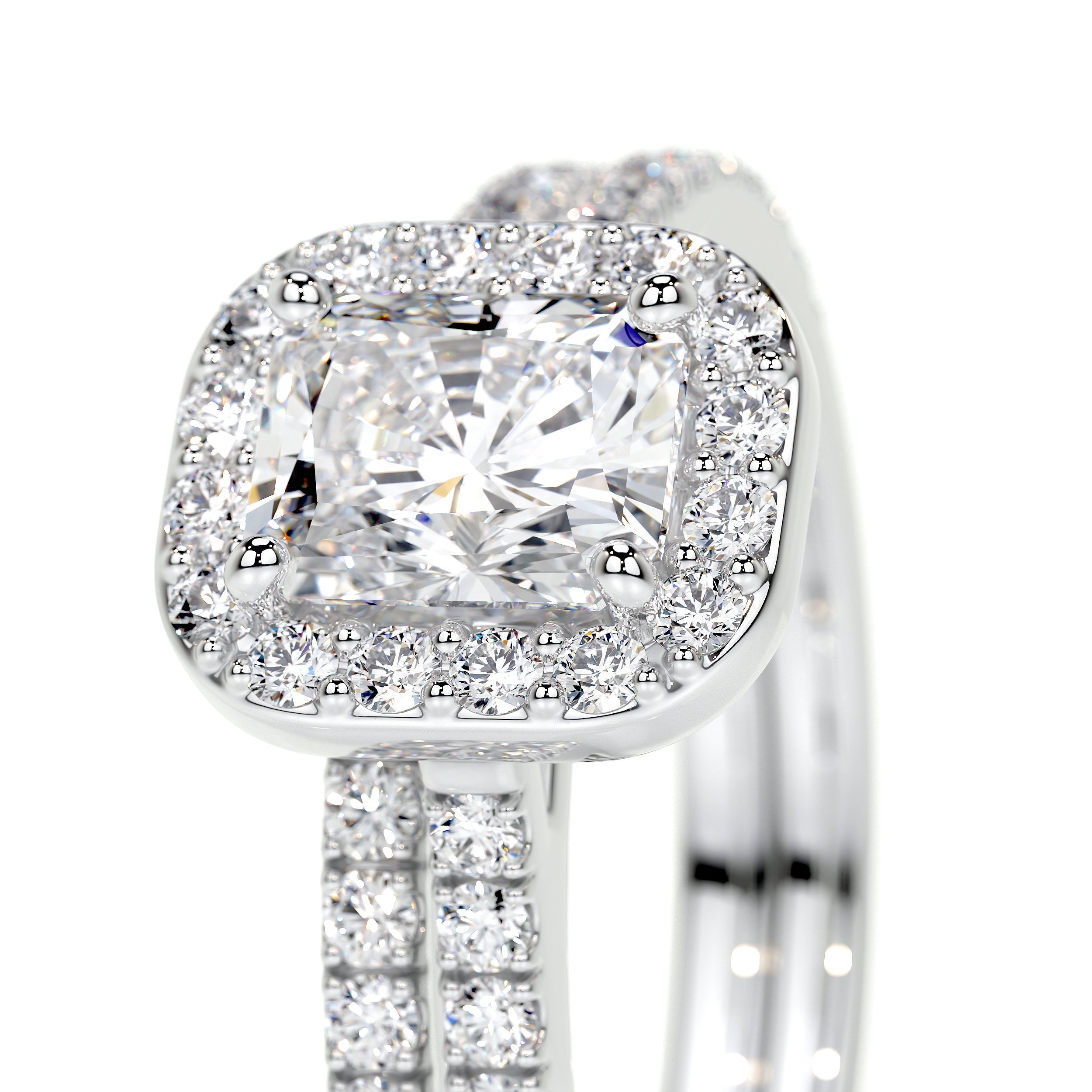 Cora Lab Grown Diamond Bridal Set   (1.5 Carat) -14K White Gold