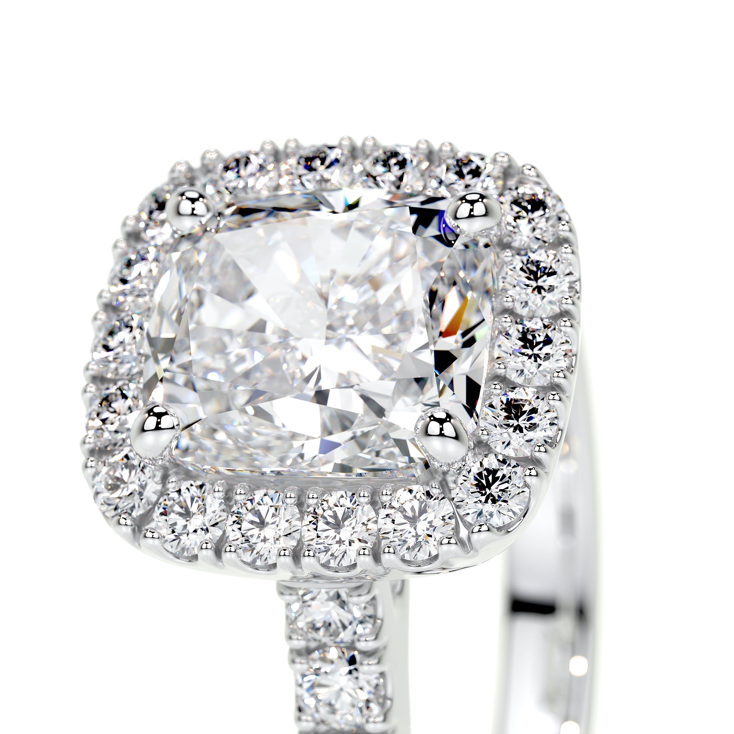 Celeste Lab Grown Diamond Ring   (2 Carat) -14K White Gold