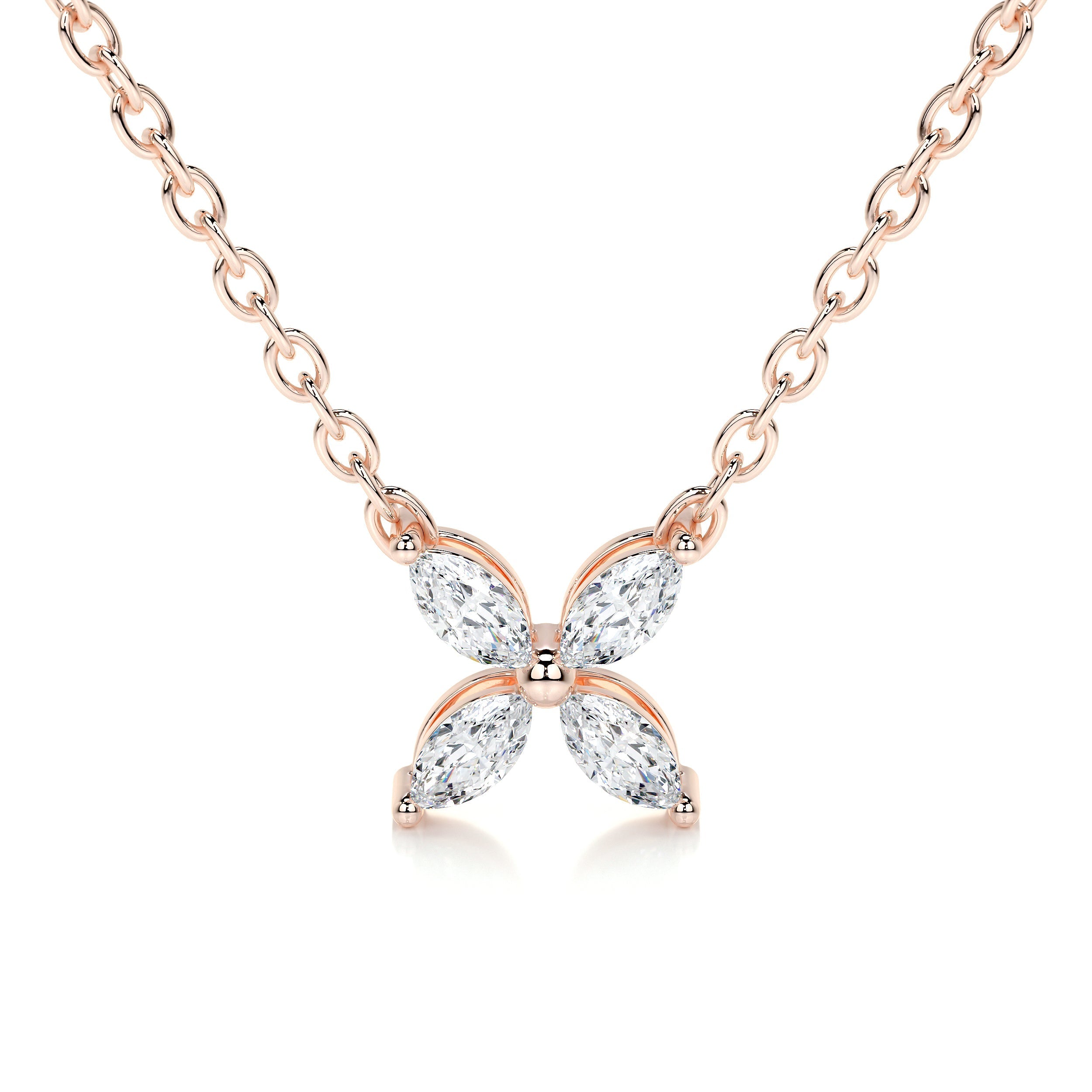 Michelle Lab Grown Diamond Pendant (0.20 Carat) -14K Rose Gold (RTS)