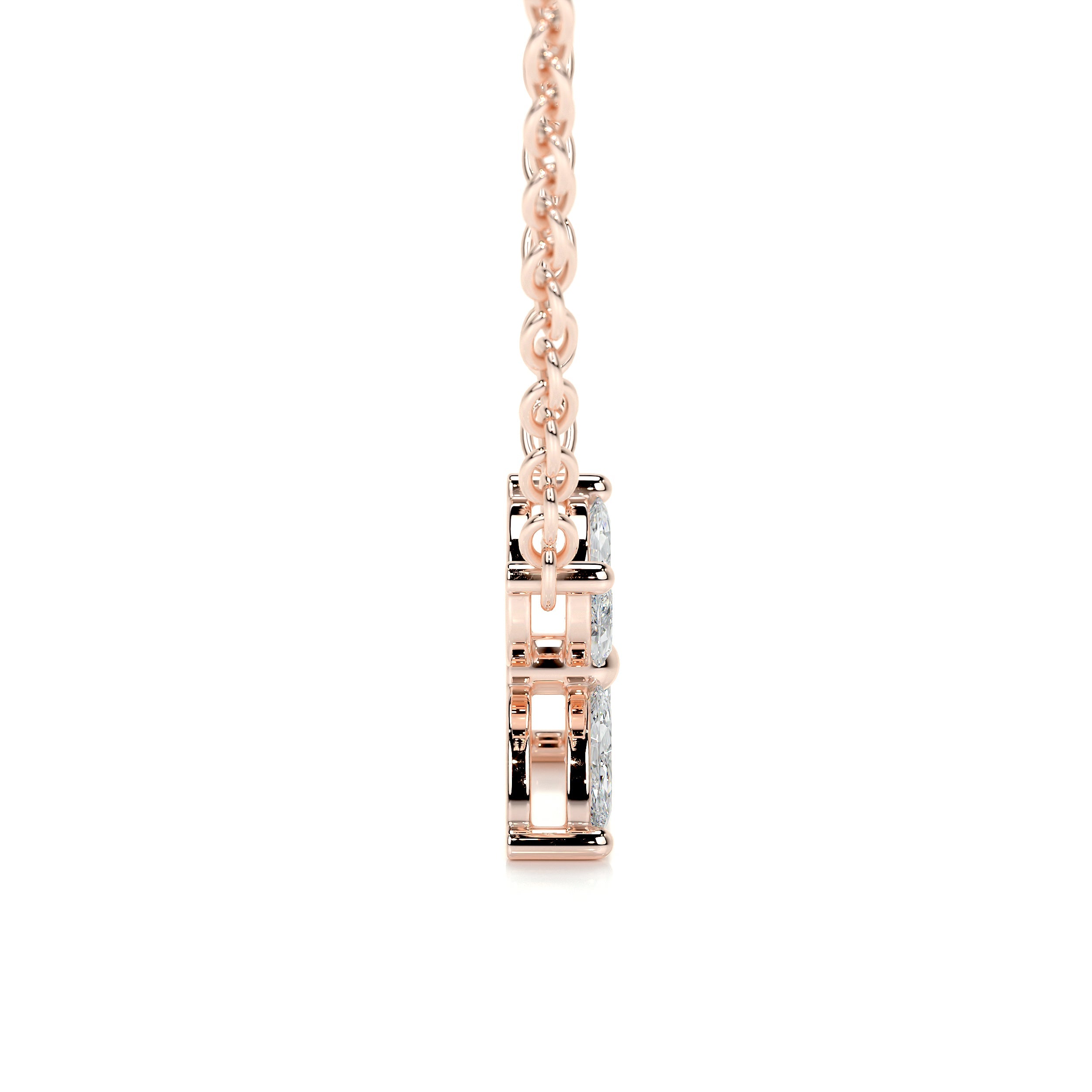 Michelle Lab Grown Diamond Pendant (0.20 Carat) -14K Rose Gold (RTS)