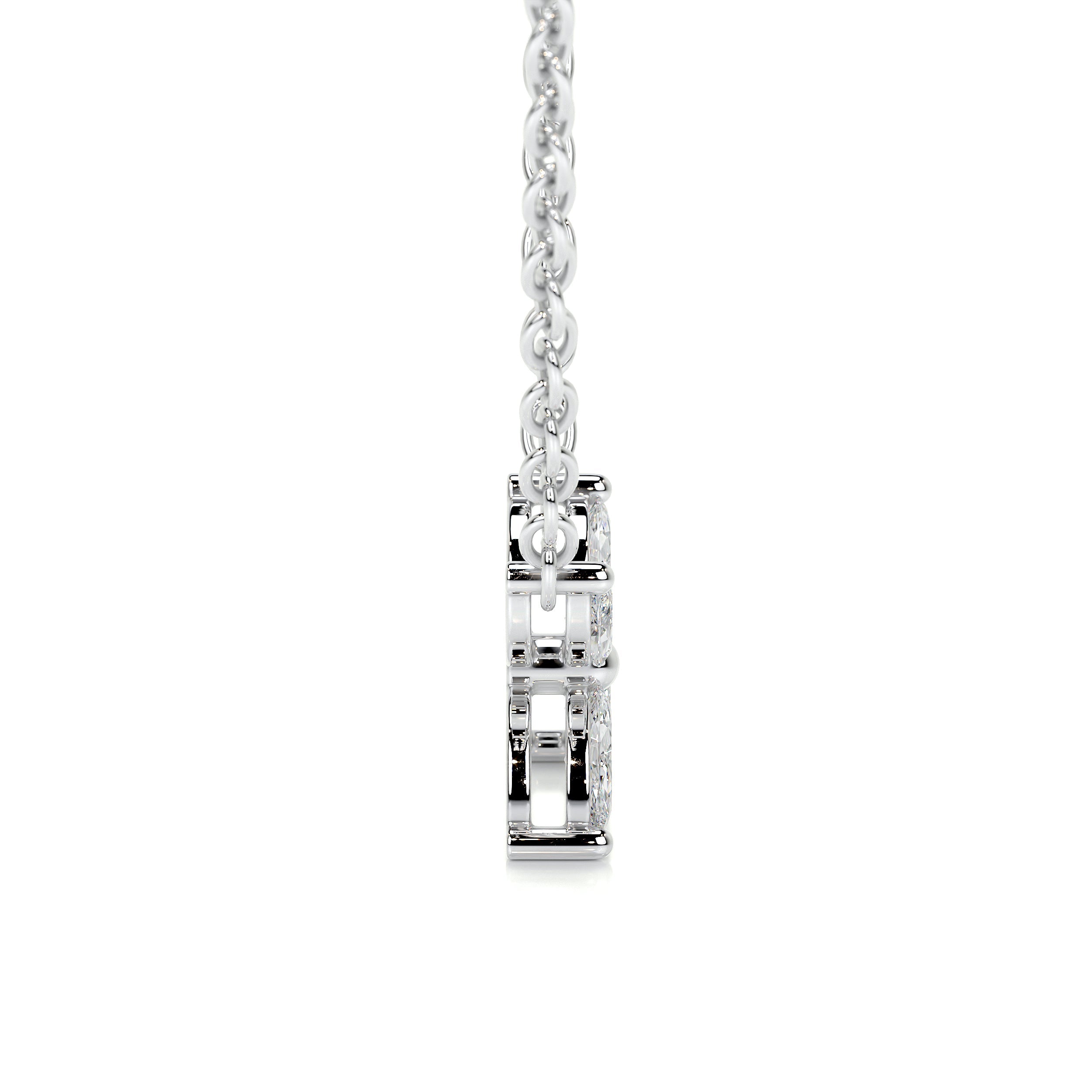 Michelle Lab Grown Diamond Pendant   (0.20 Carat) -14K White Gold (RTS)