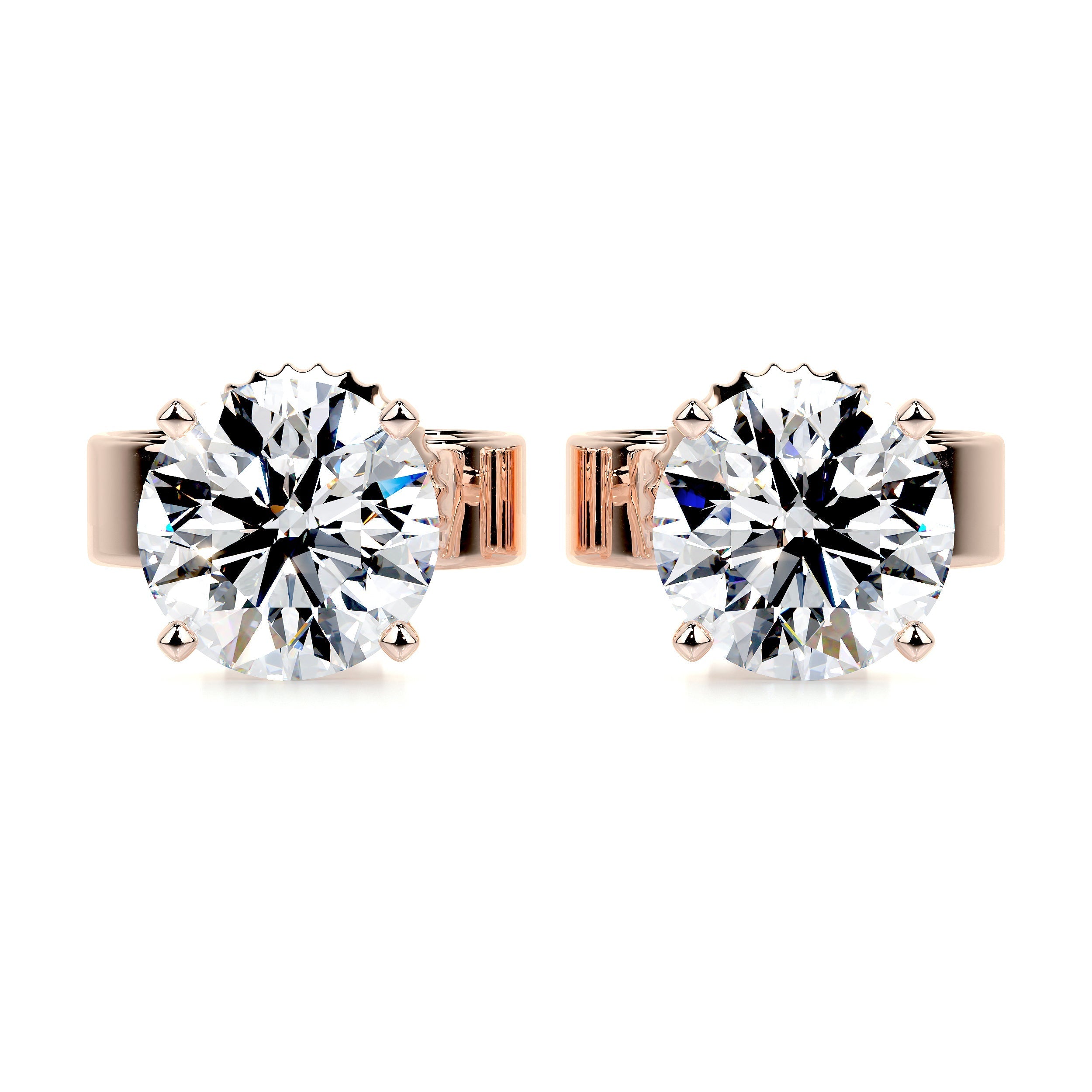 Allen Lab Grown Diamond Earrings -14K Rose Gold (RTS)