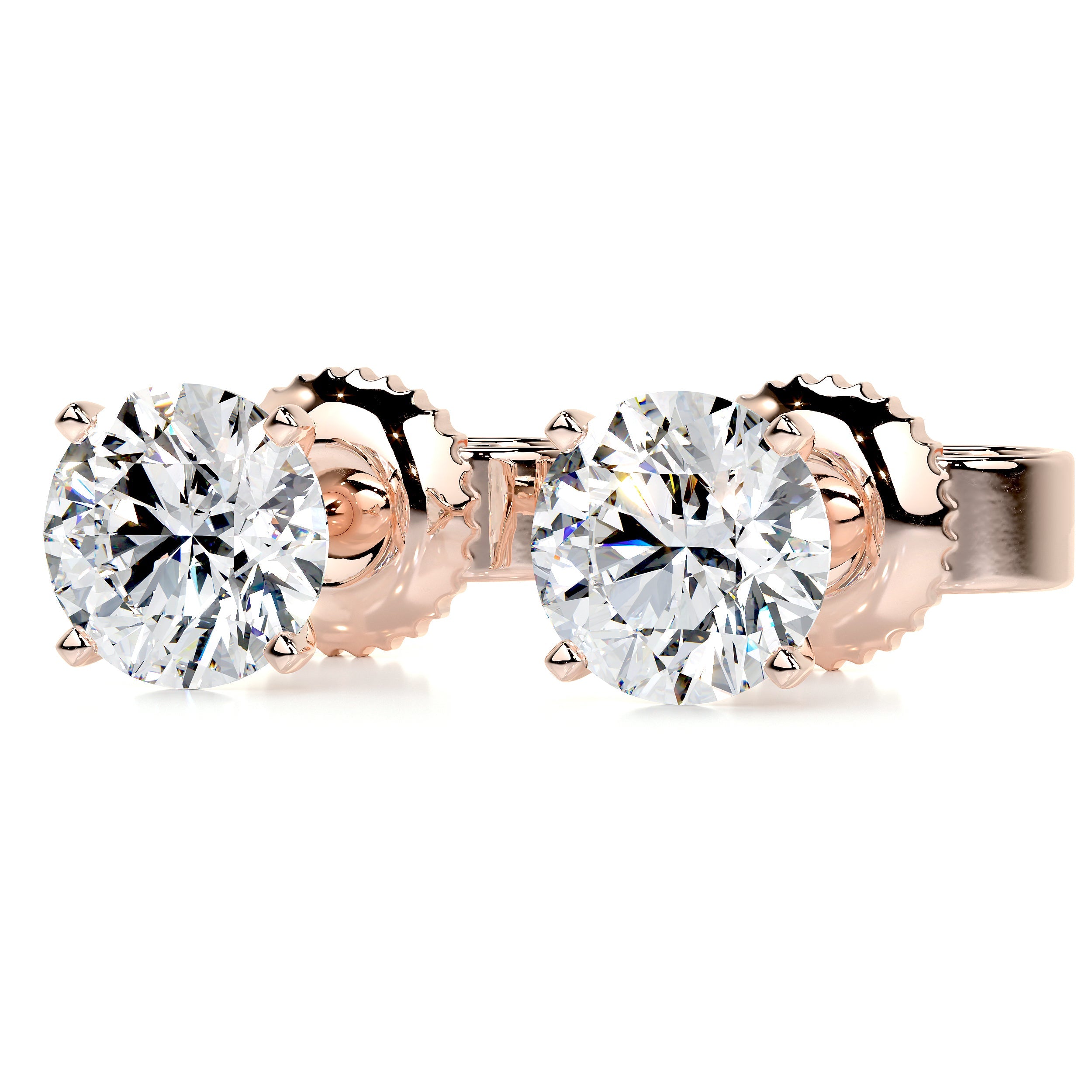 Allen Lab Grown Diamond Earrings -14K Rose Gold (RTS)