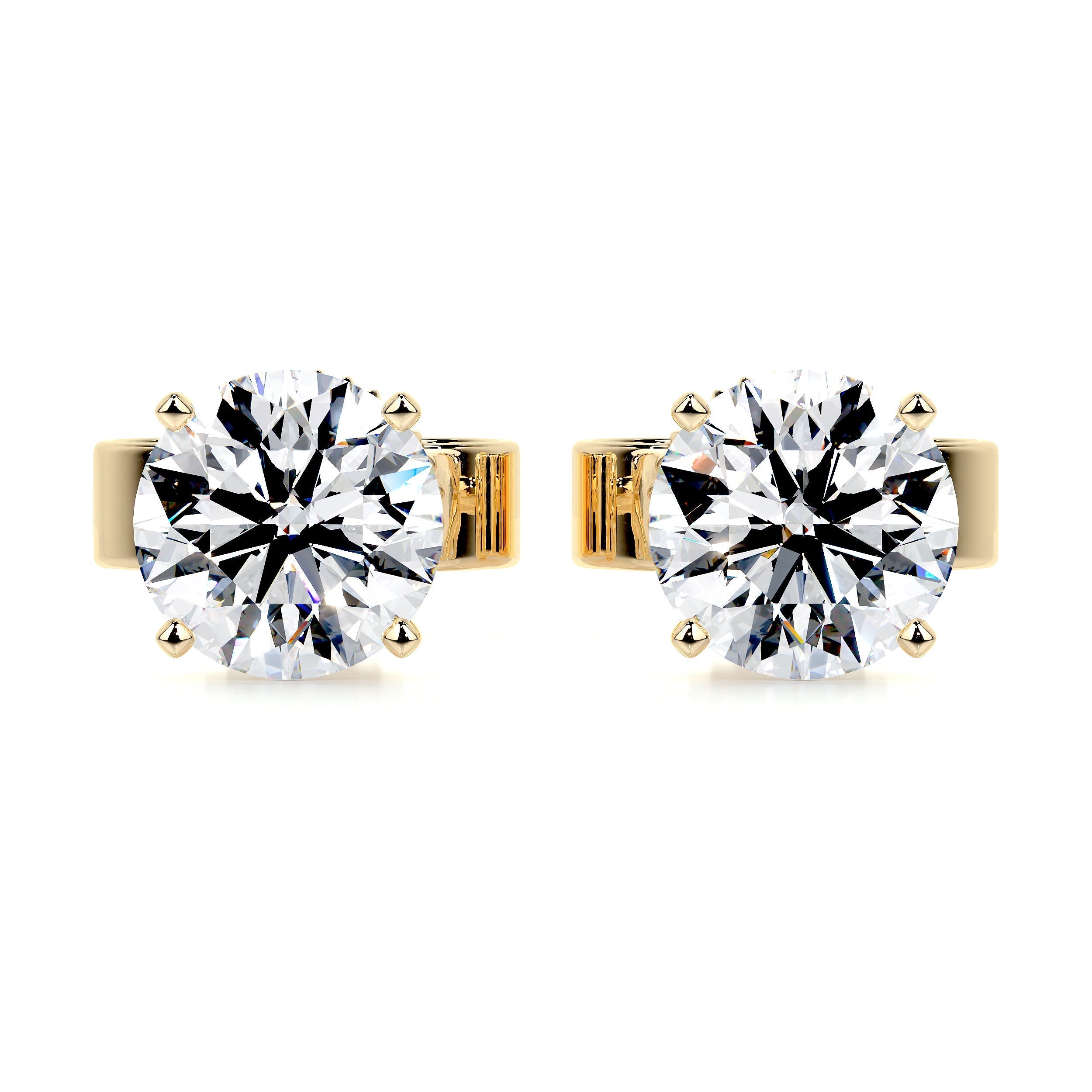 Petit Allen Lab Grown Diamond Earrings -18K Yellow Gold