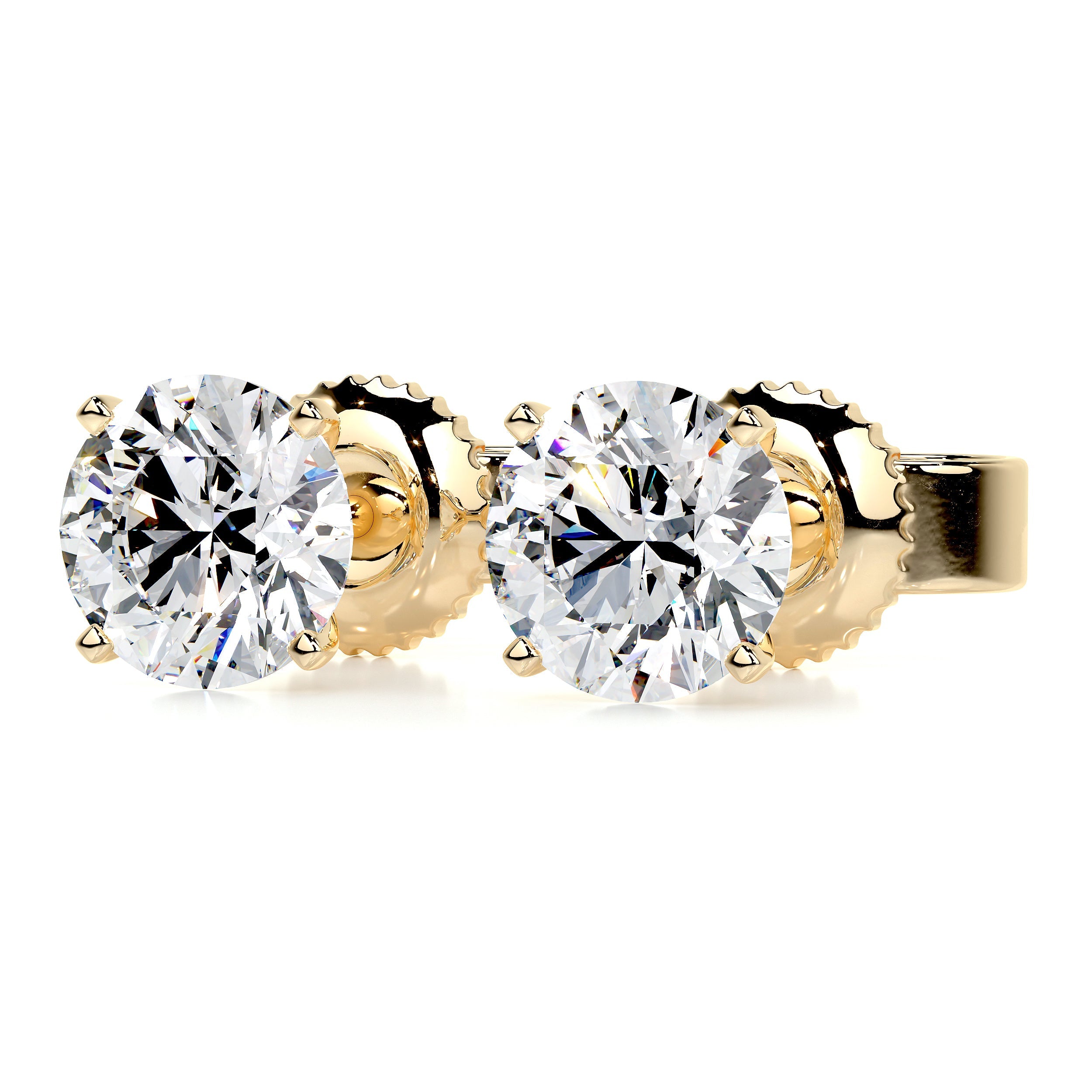 Petit Allen Lab Grown Diamond Earrings -18K Yellow Gold