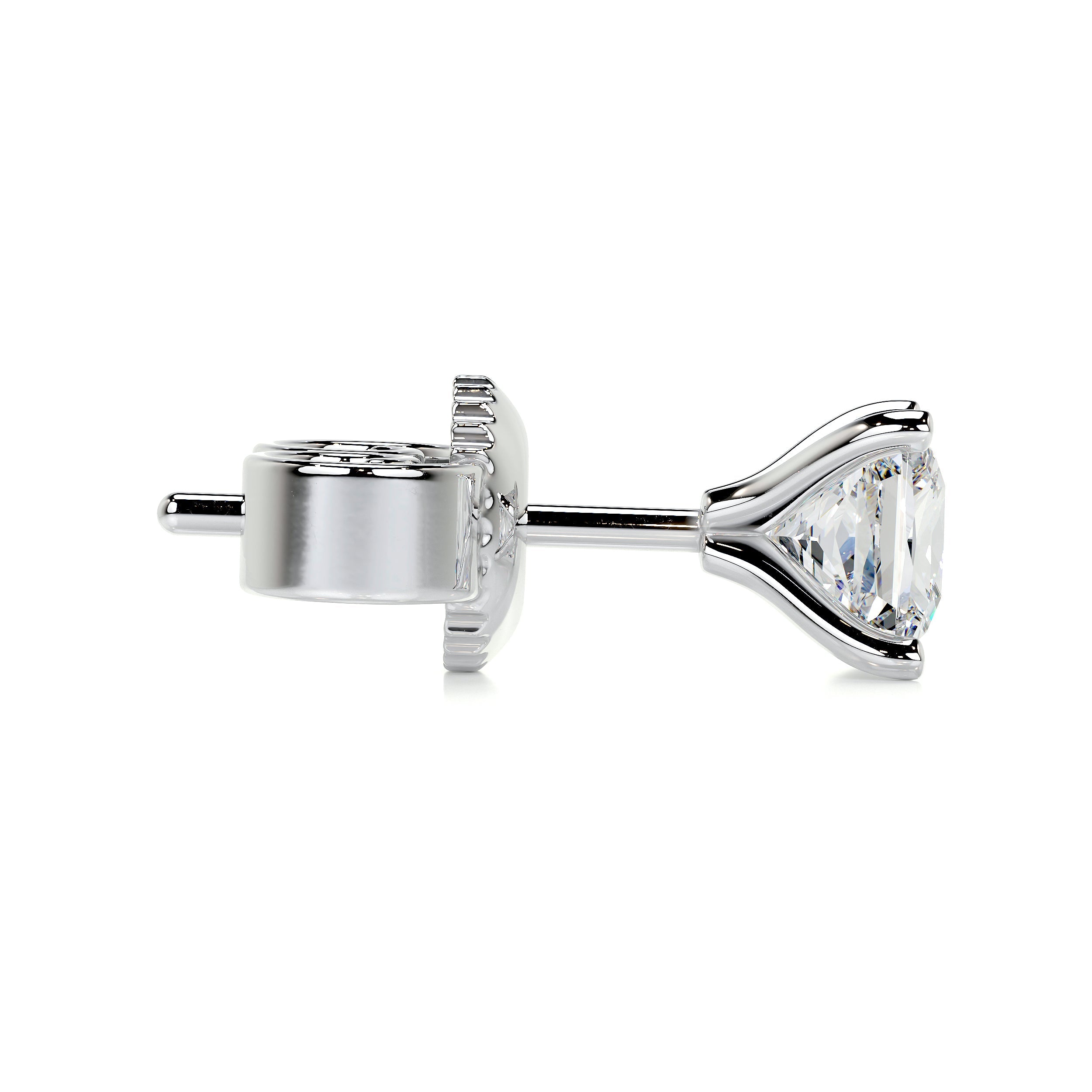 Petit Jamie Lab Grown Diamond Earrings -18K White Gold