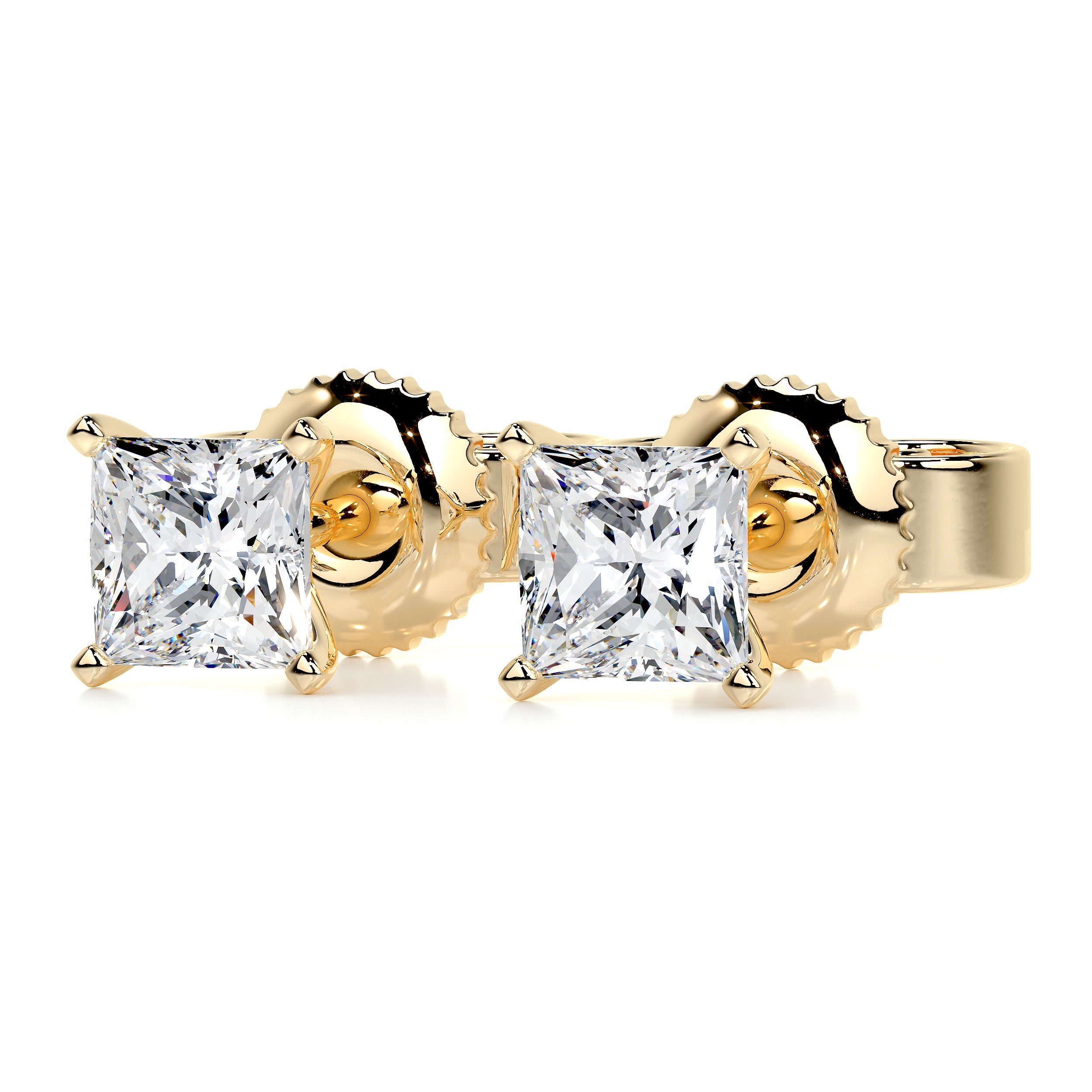 Petit Jamie Lab Grown Diamond Earrings -18K Yellow Gold