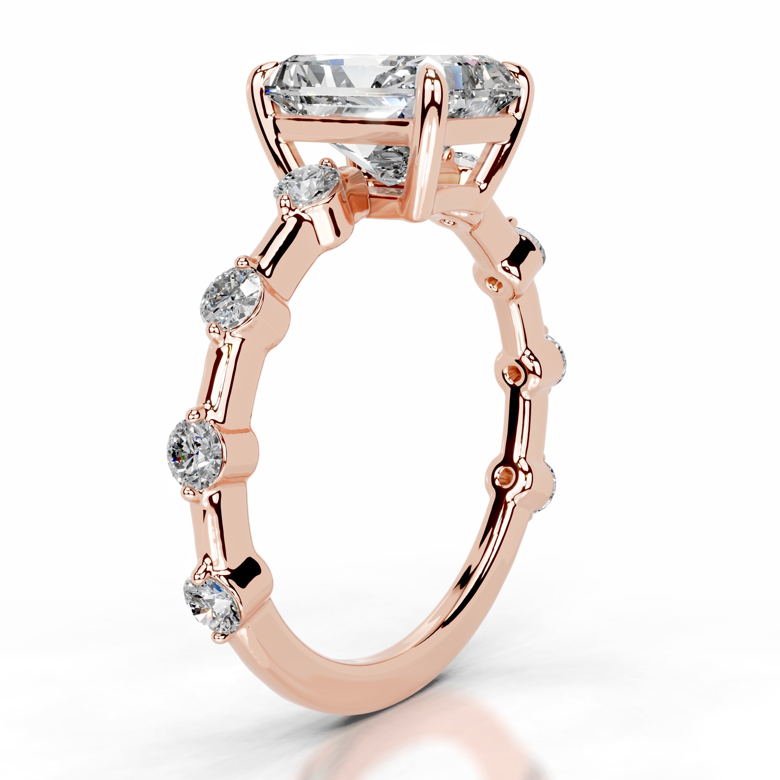 Ksenia Diamond Engagement Ring - 14K Rose Gold