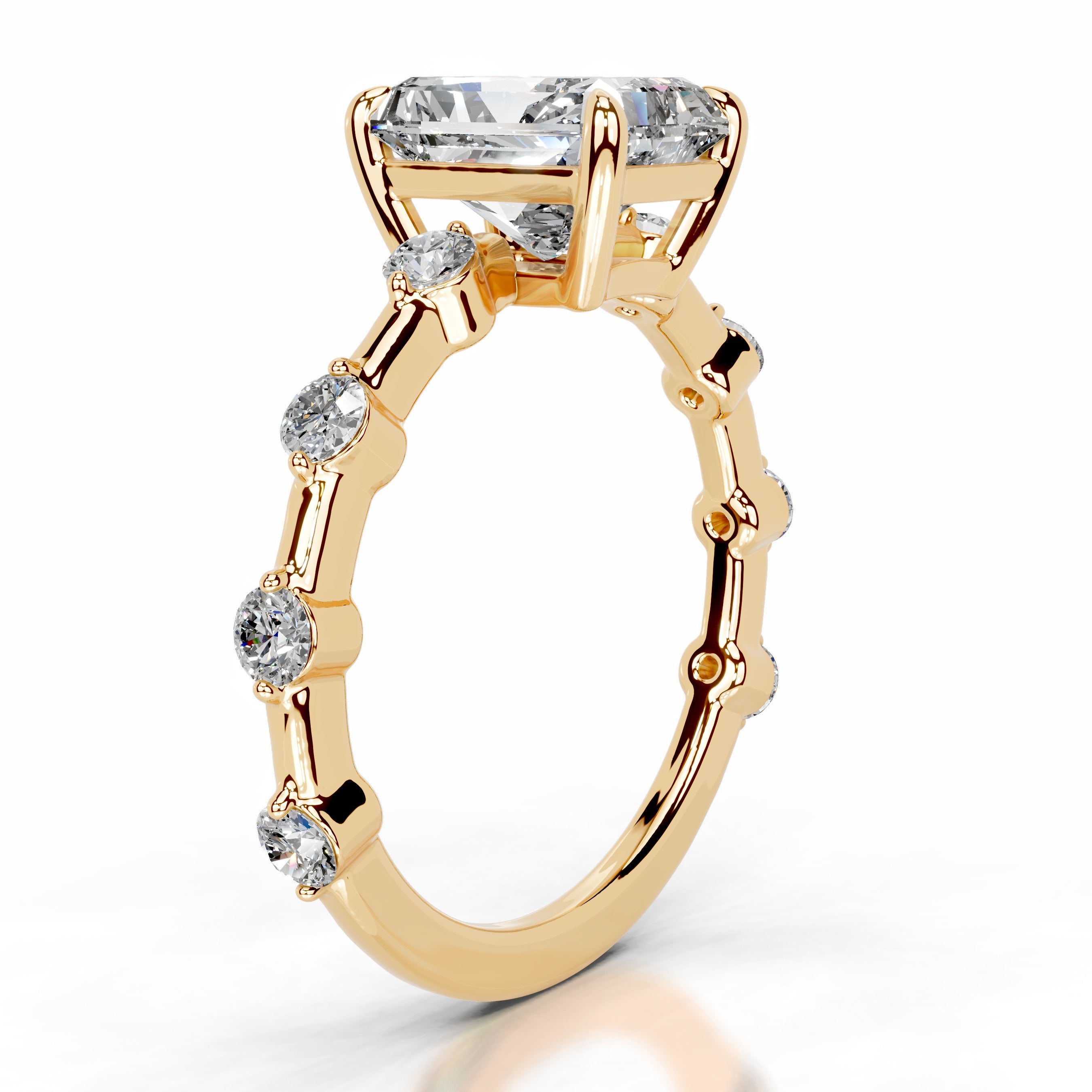 Ksenia Diamond Engagement Ring - 18K Yellow Gold