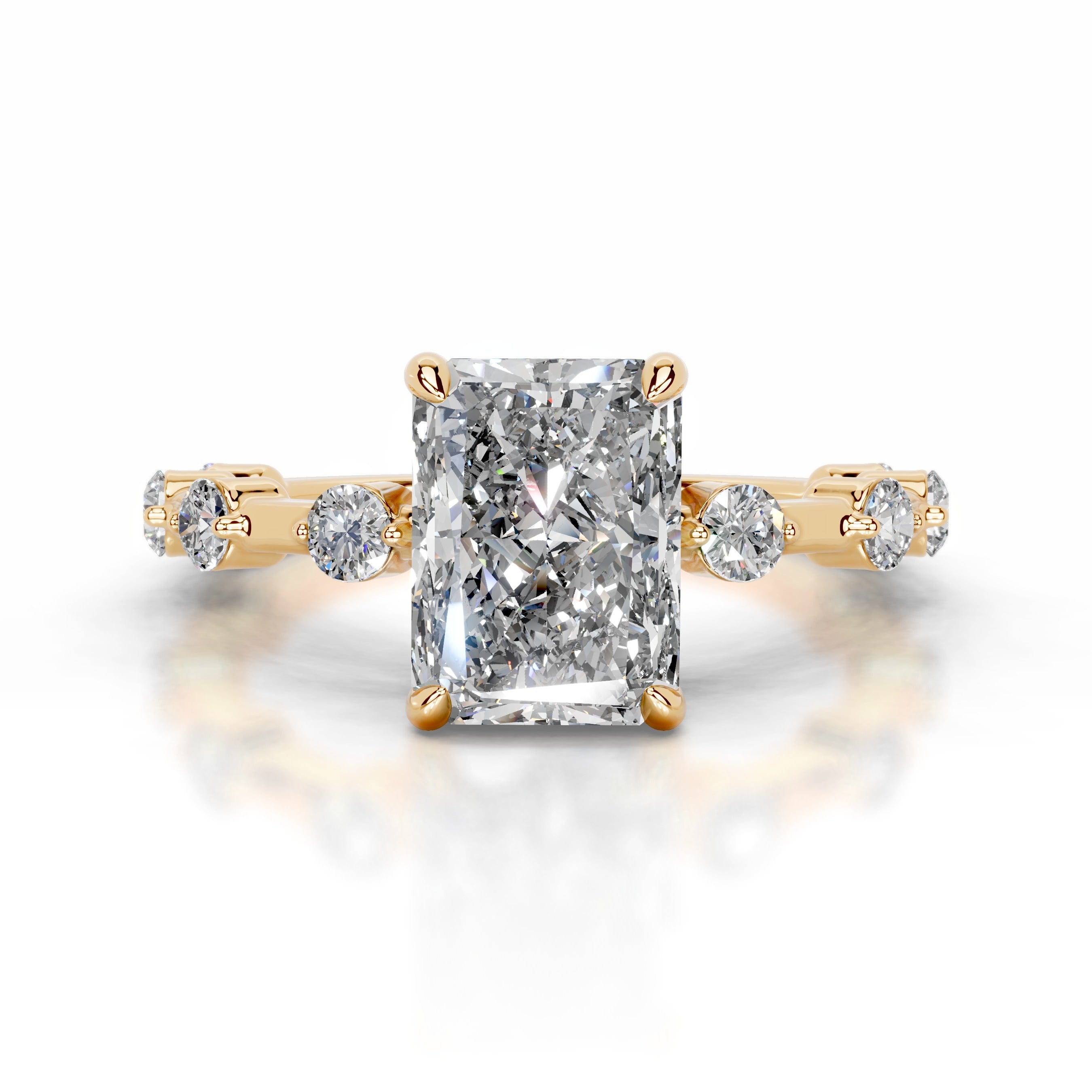 Ksenia Diamond Engagement Ring - 18K Yellow Gold