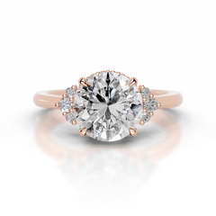 Natasha Lab Grown Diamond Ring (2.10 Carat) -14K Rose Gold