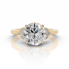 Natasha Diamond Engagement Ring (2.10 Carat) -18K Yellow Gold