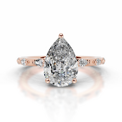 Nadya Diamond Engagement Ring (2.2 Carat) -14K Rose Gold