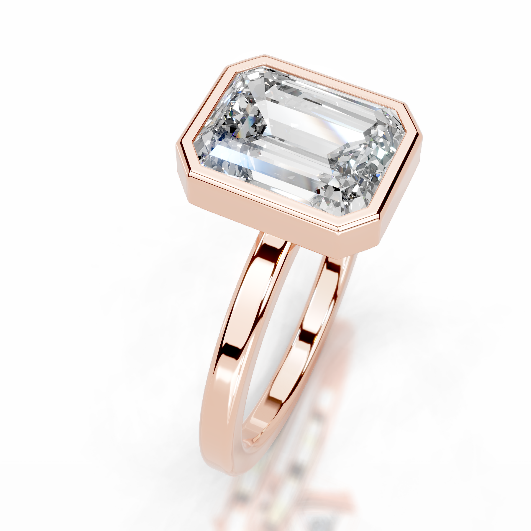 Dima Lab Grown Diamond Ring   (2 Carat) -14K Rose Gold