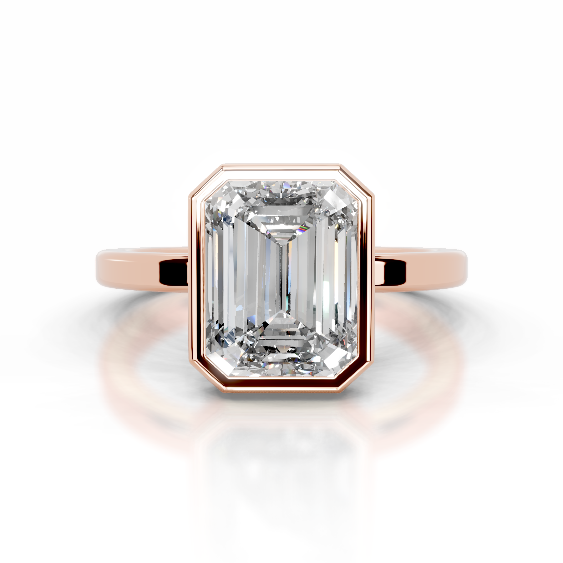 Dima Diamond Engagement Ring   (2 Carat) -14K Rose Gold